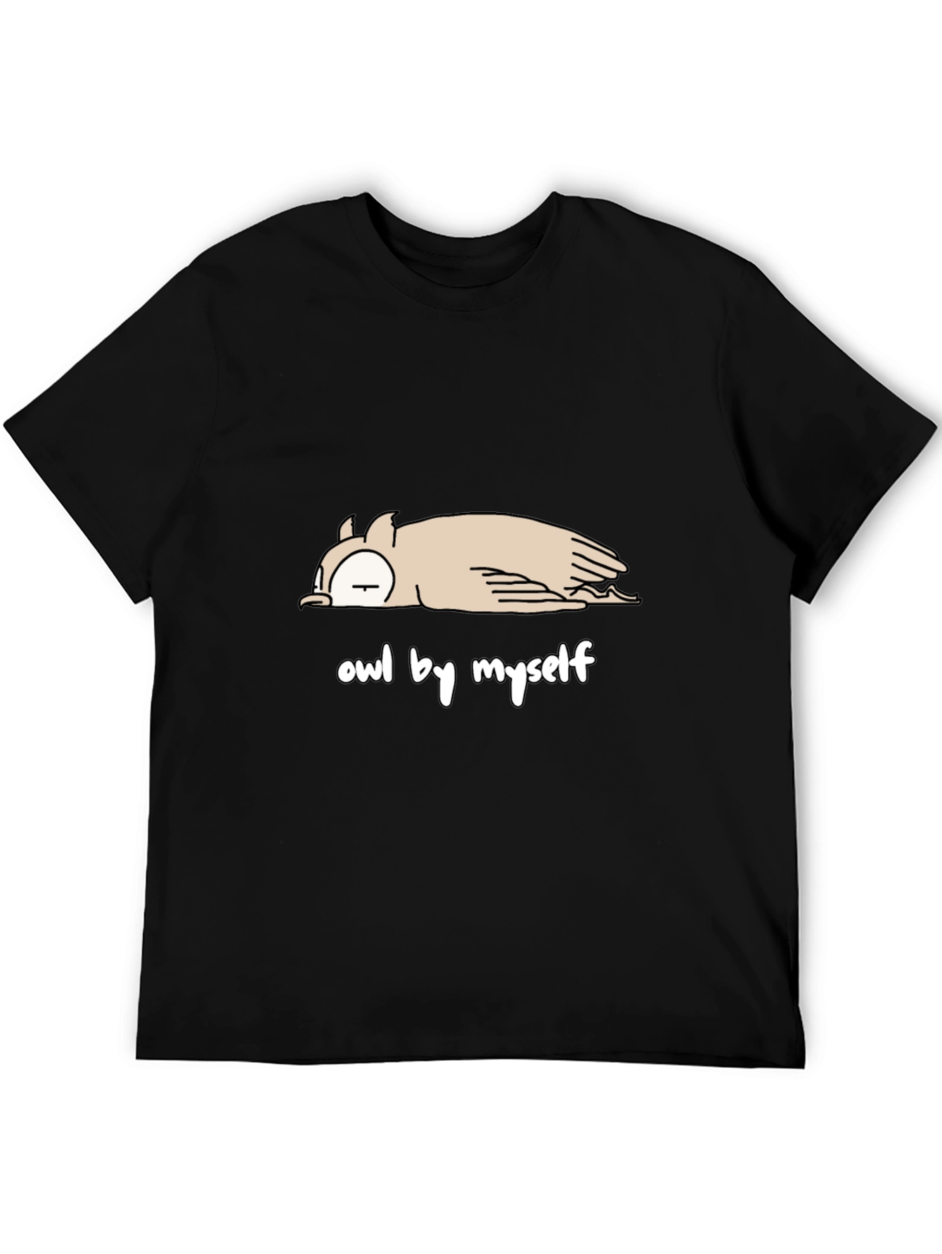 Owl by Myself T-Shirt - Comfy Cotton Tee
