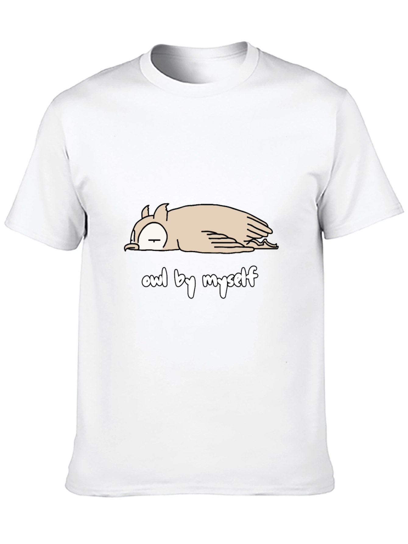 Owl by Myself T-Shirt - Comfy Cotton Tee