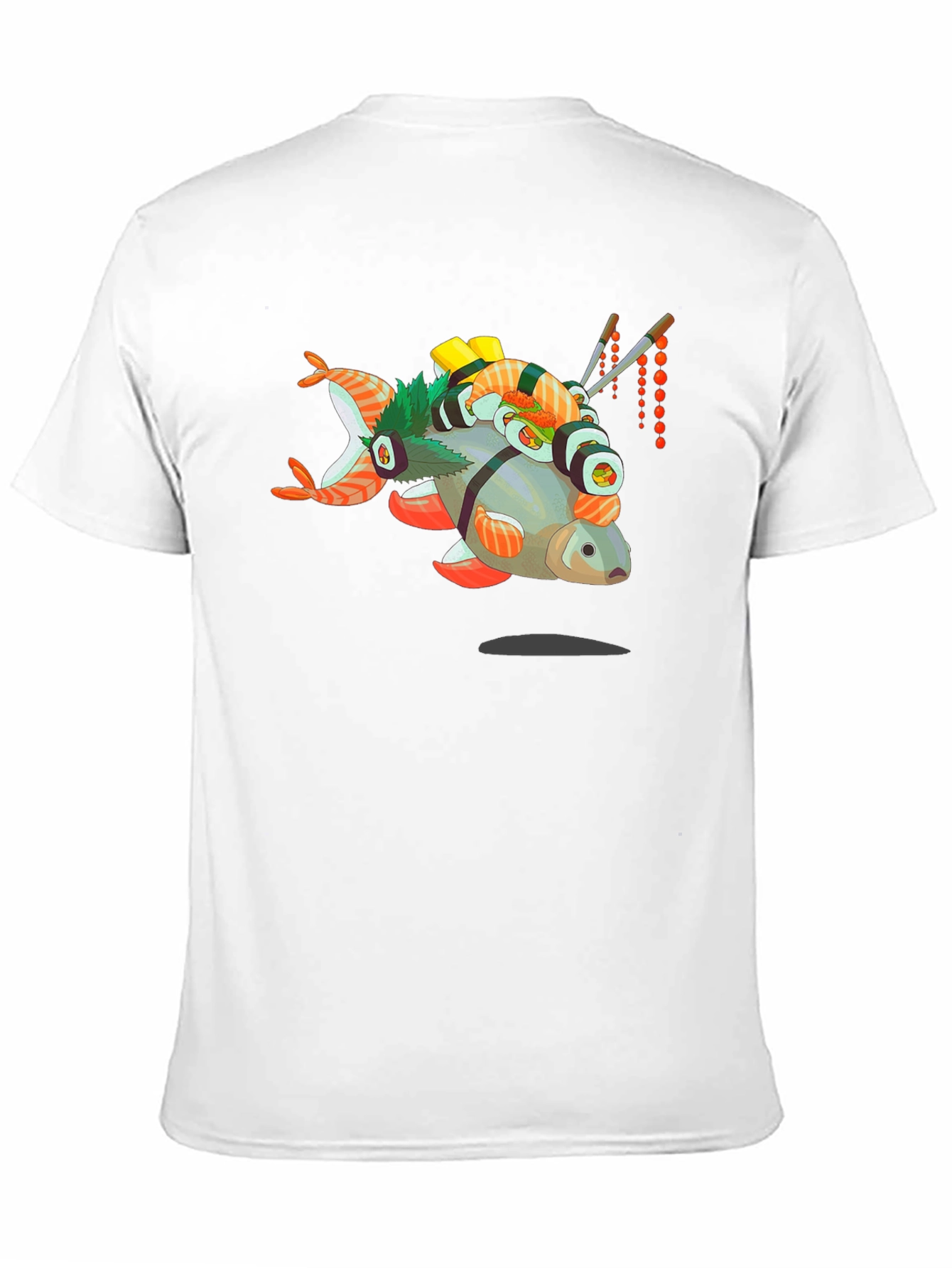Sushi Fish Graphic Tee - Foodie T-Shirt
