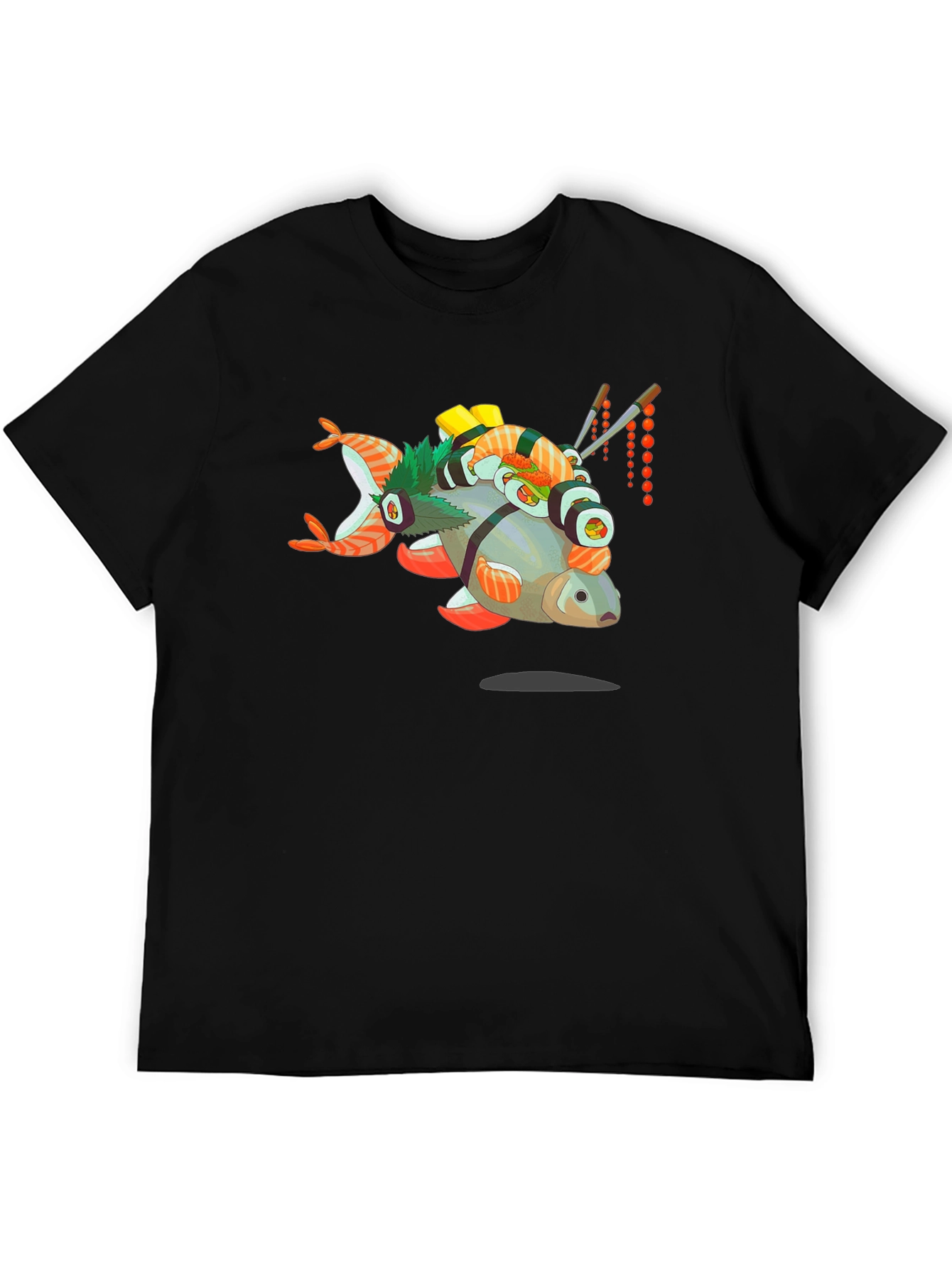 Sushi Fish Graphic Tee - Foodie T-Shirt