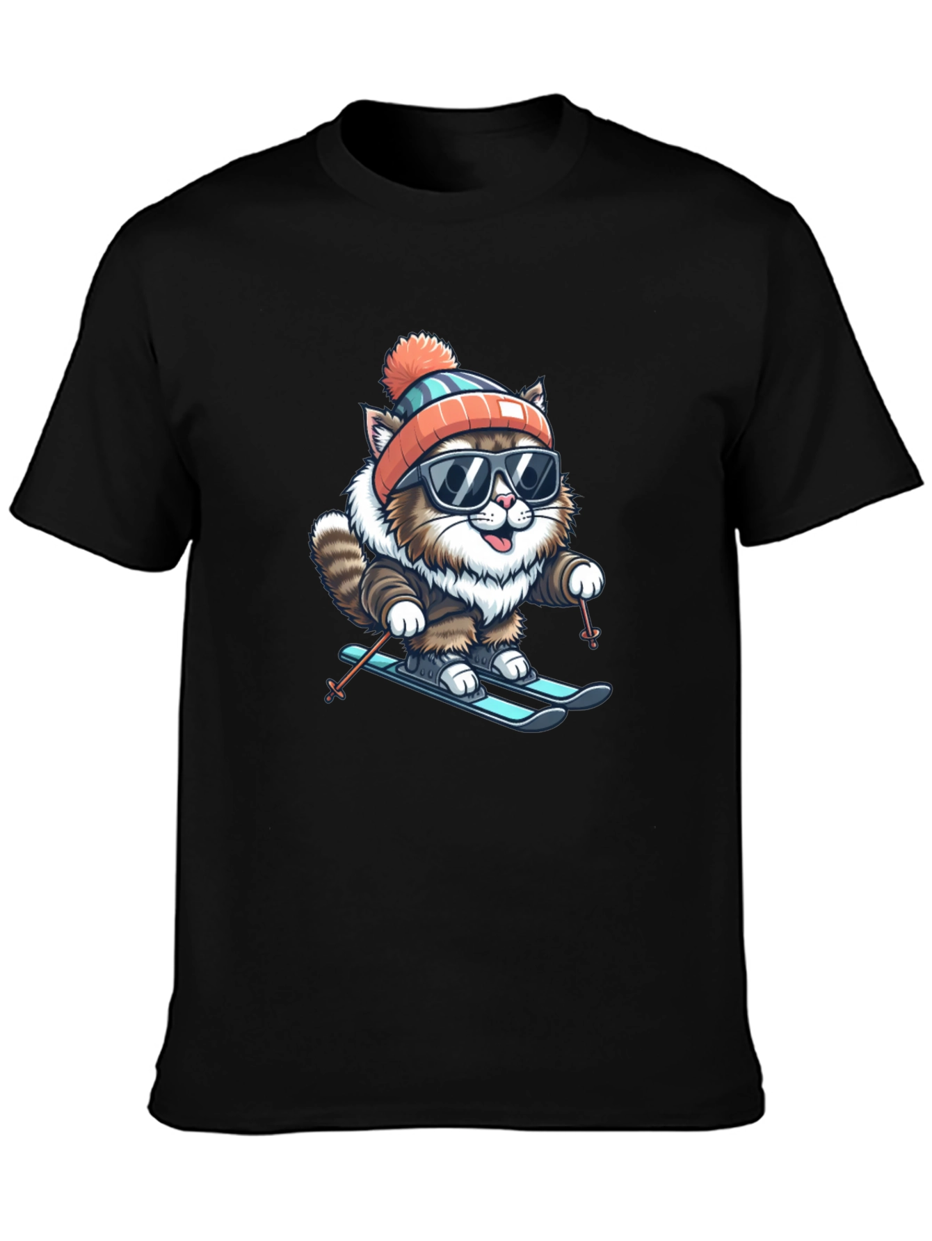 Cool Cat Skiing T-Shirt