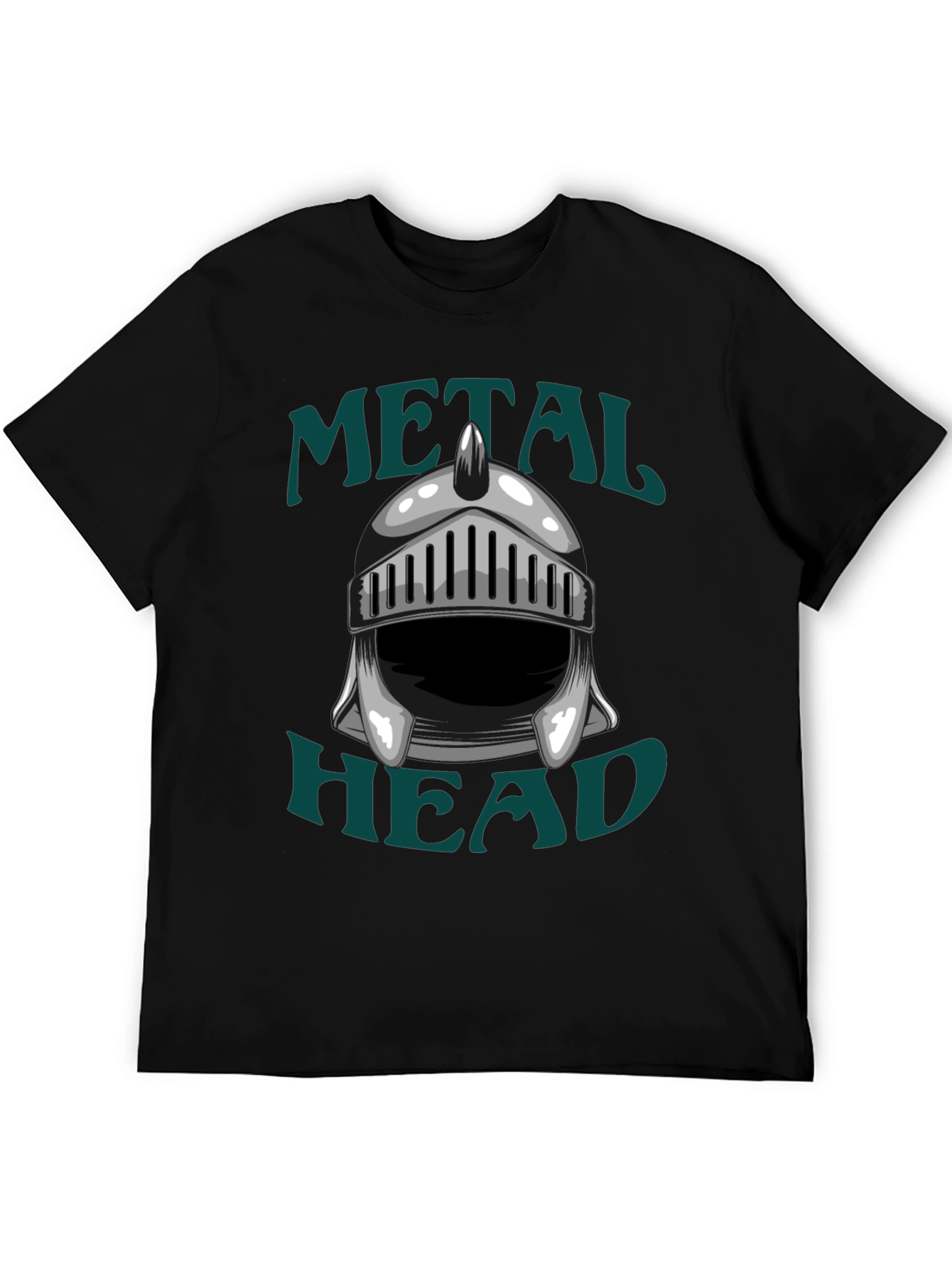 Metal Head Knight Helmet Graphic T-Shirt