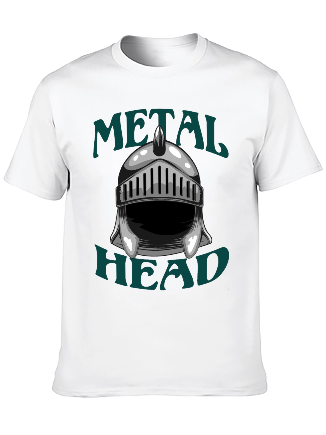 Metal Head Knight Helmet Graphic T-Shirt