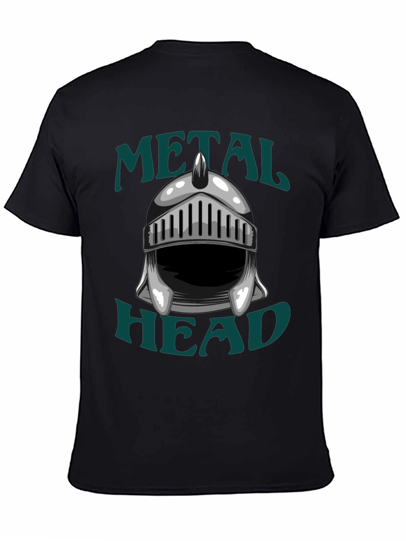 Metal Head Knight Helmet Graphic T-Shirt