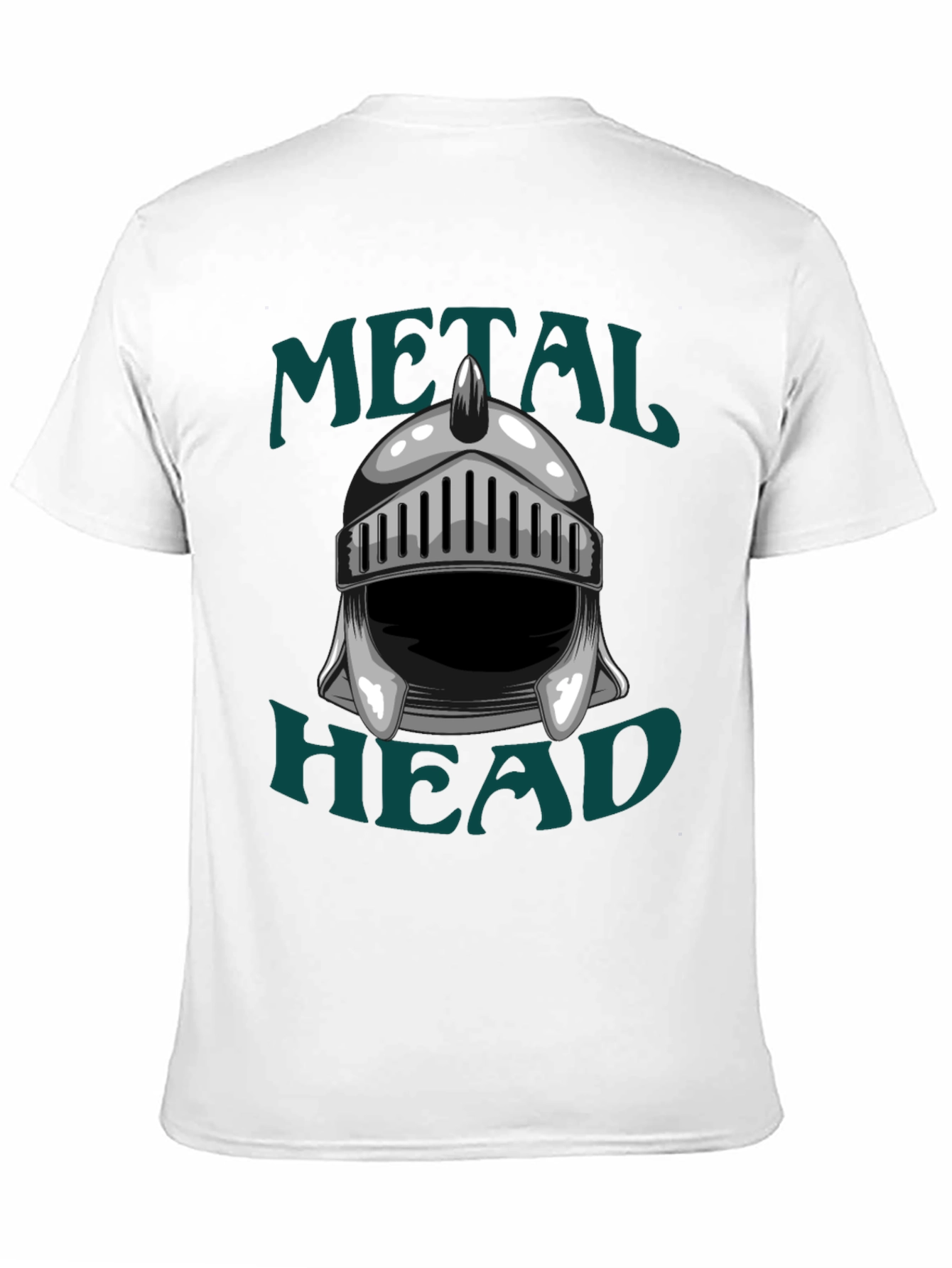 Metal Head Knight Helmet Graphic T-Shirt
