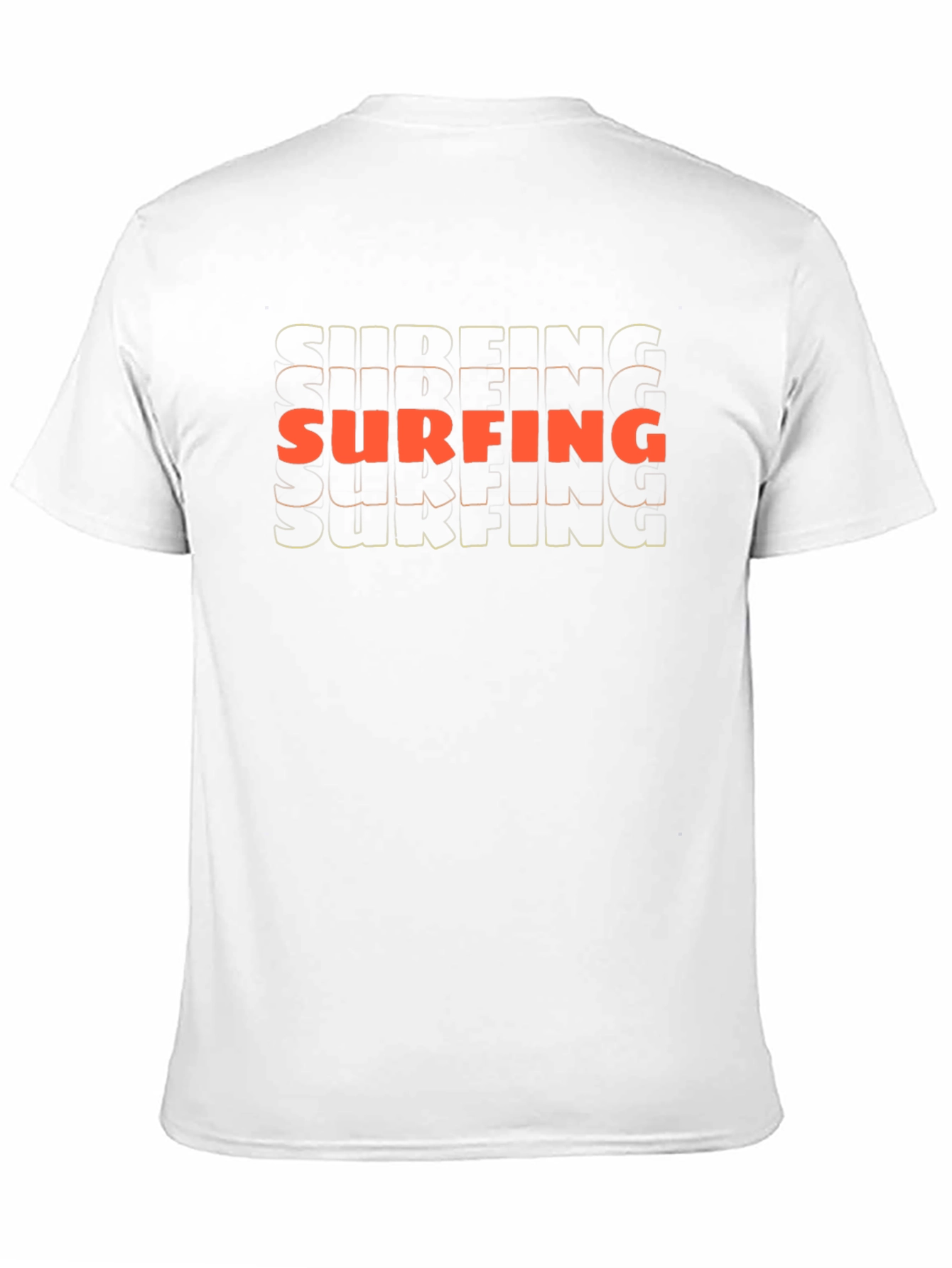 Surfing Graphic Tee - Black Cotton Casual Shirt