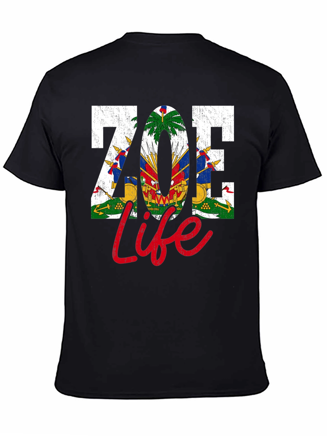 Zoe Life Haiti Flag Graphic T-Shirt