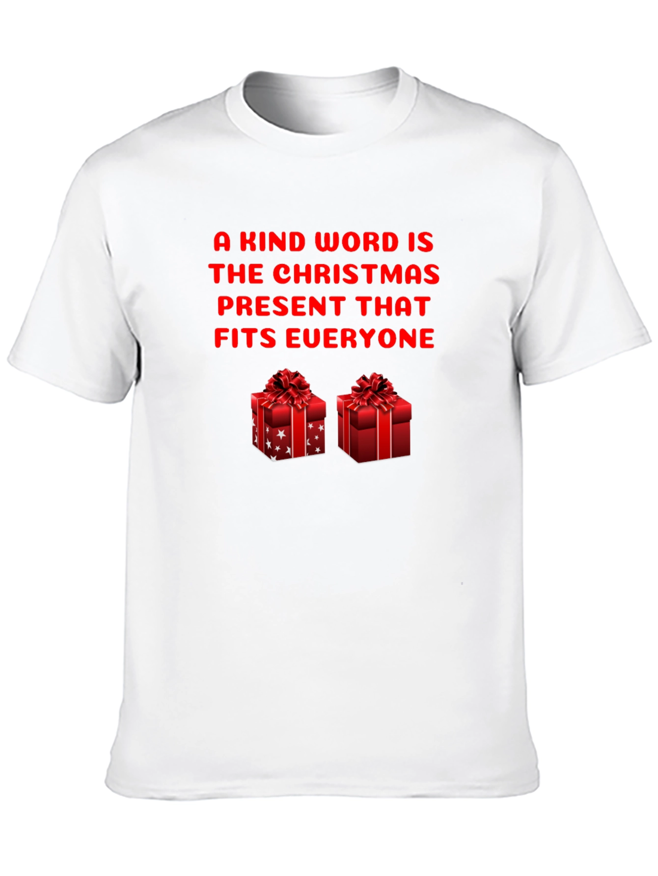 Christmas Present T-Shirt - Kind Word Design