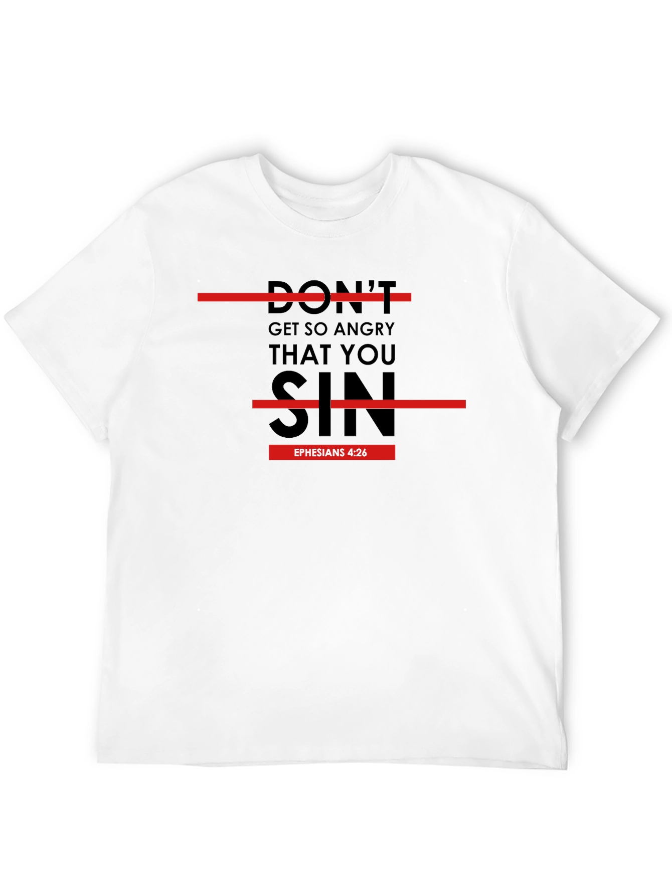 Dont Sin T-Shirt: Religious Verse Graphic Tee