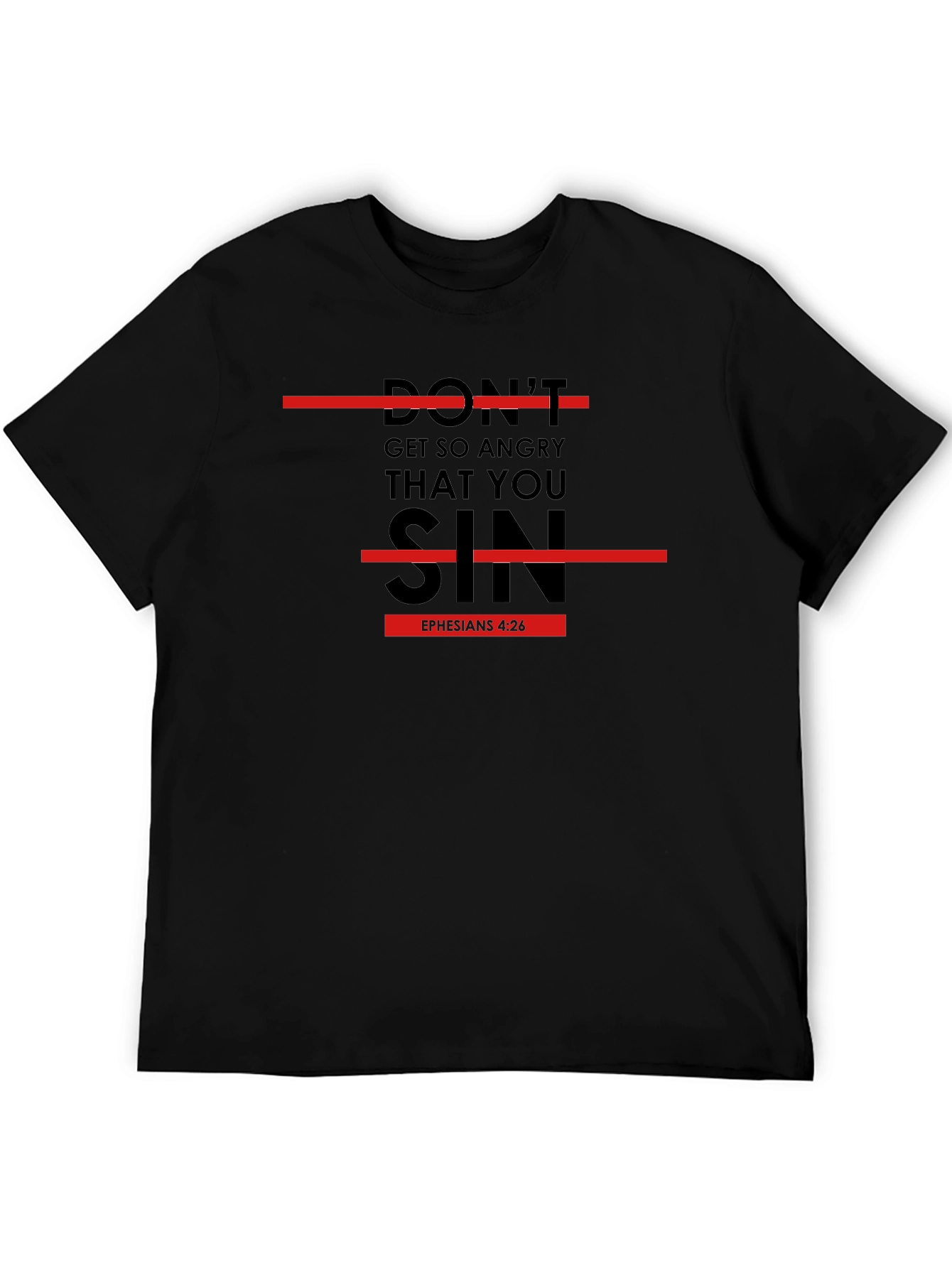 Dont Sin T-Shirt: Religious Verse Graphic Tee