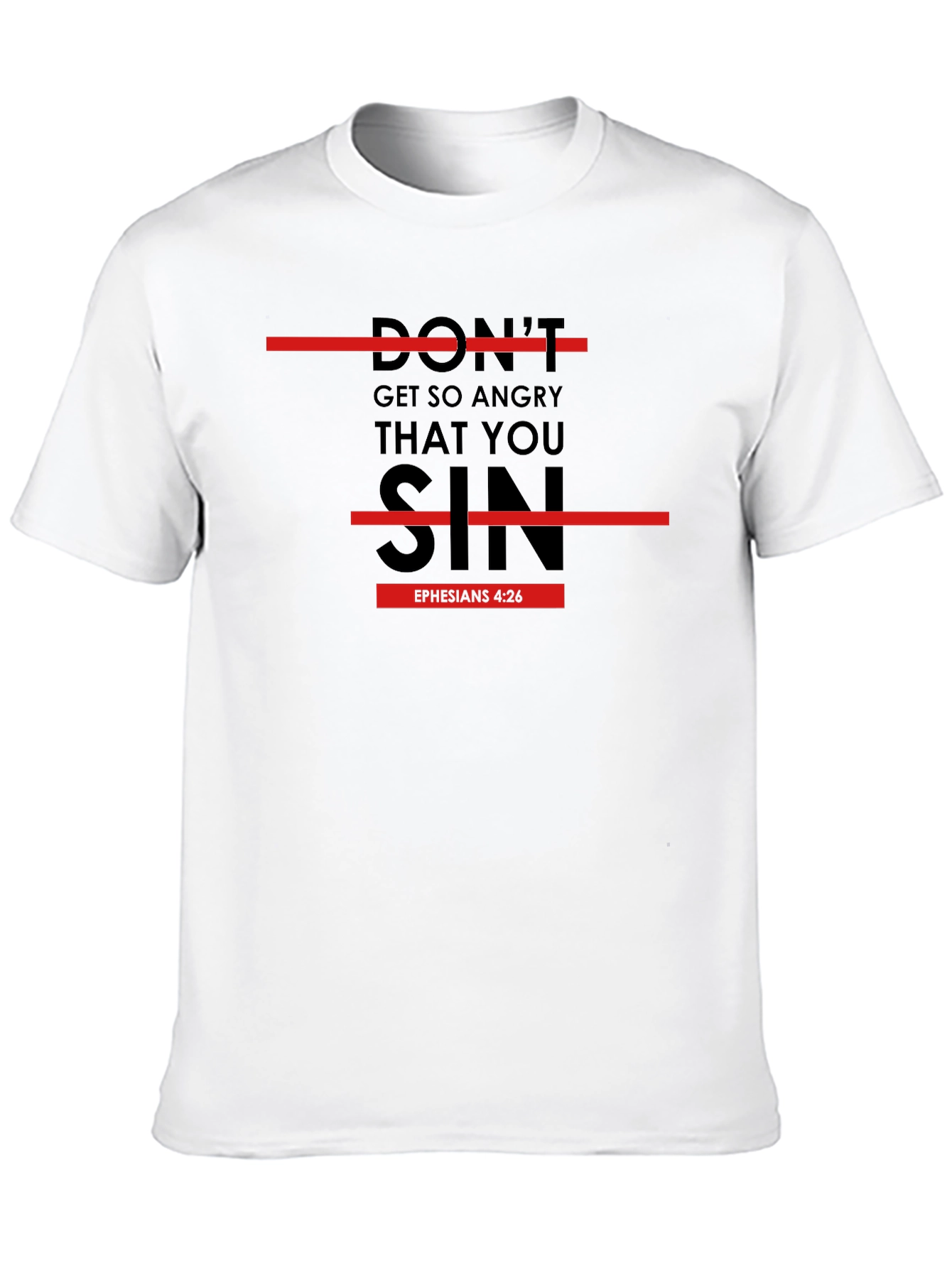 Dont Sin T-Shirt: Religious Verse Graphic Tee