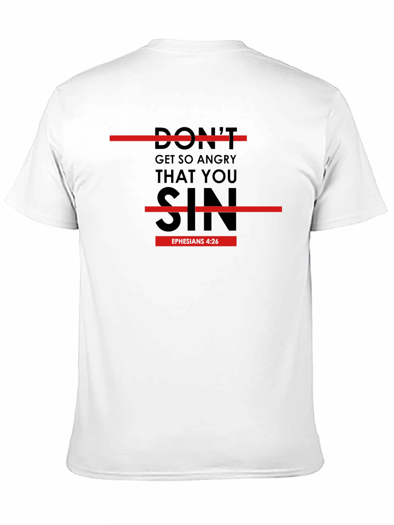 Dont Sin T-Shirt: Religious Verse Graphic Tee