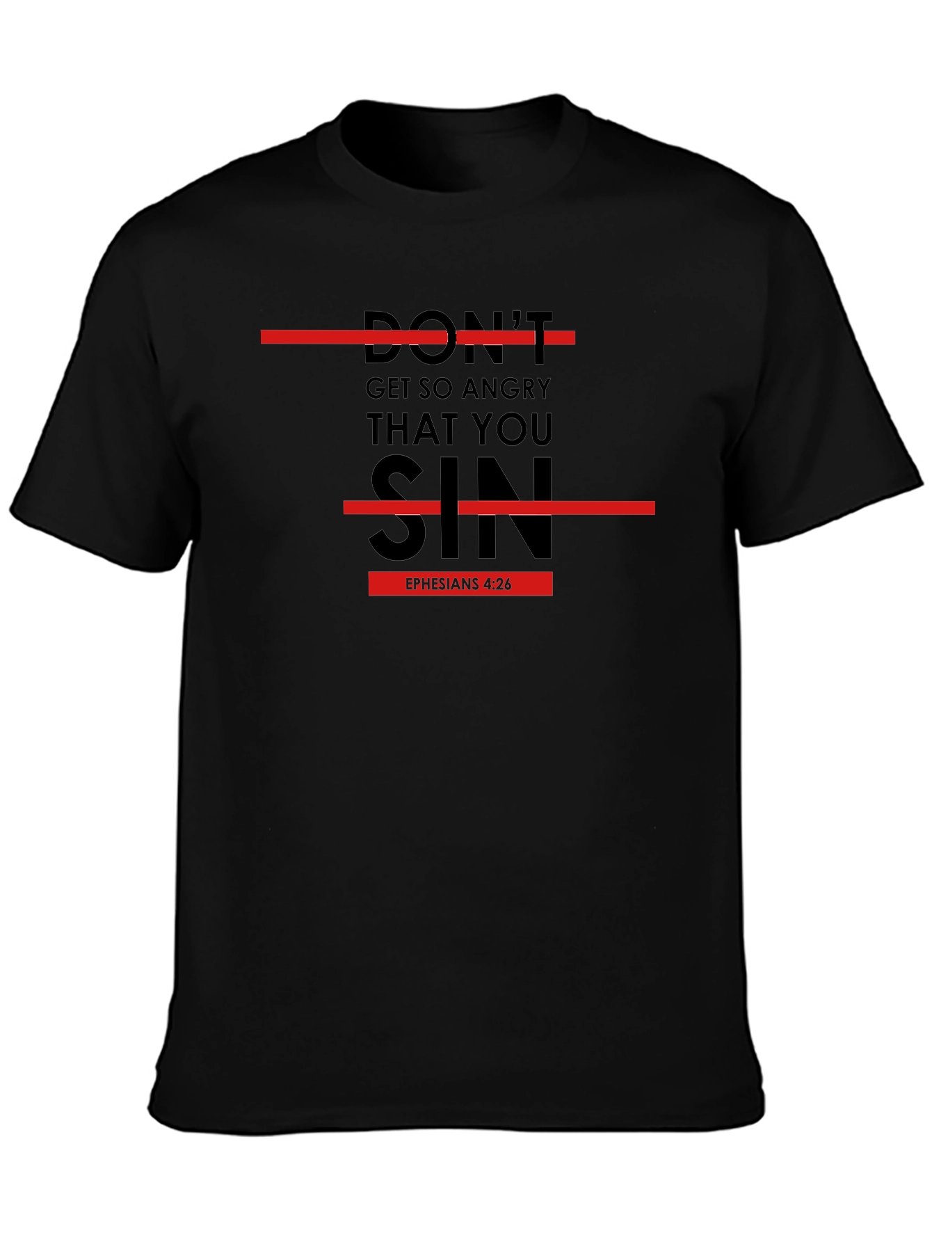 Dont Sin T-Shirt: Religious Verse Graphic Tee