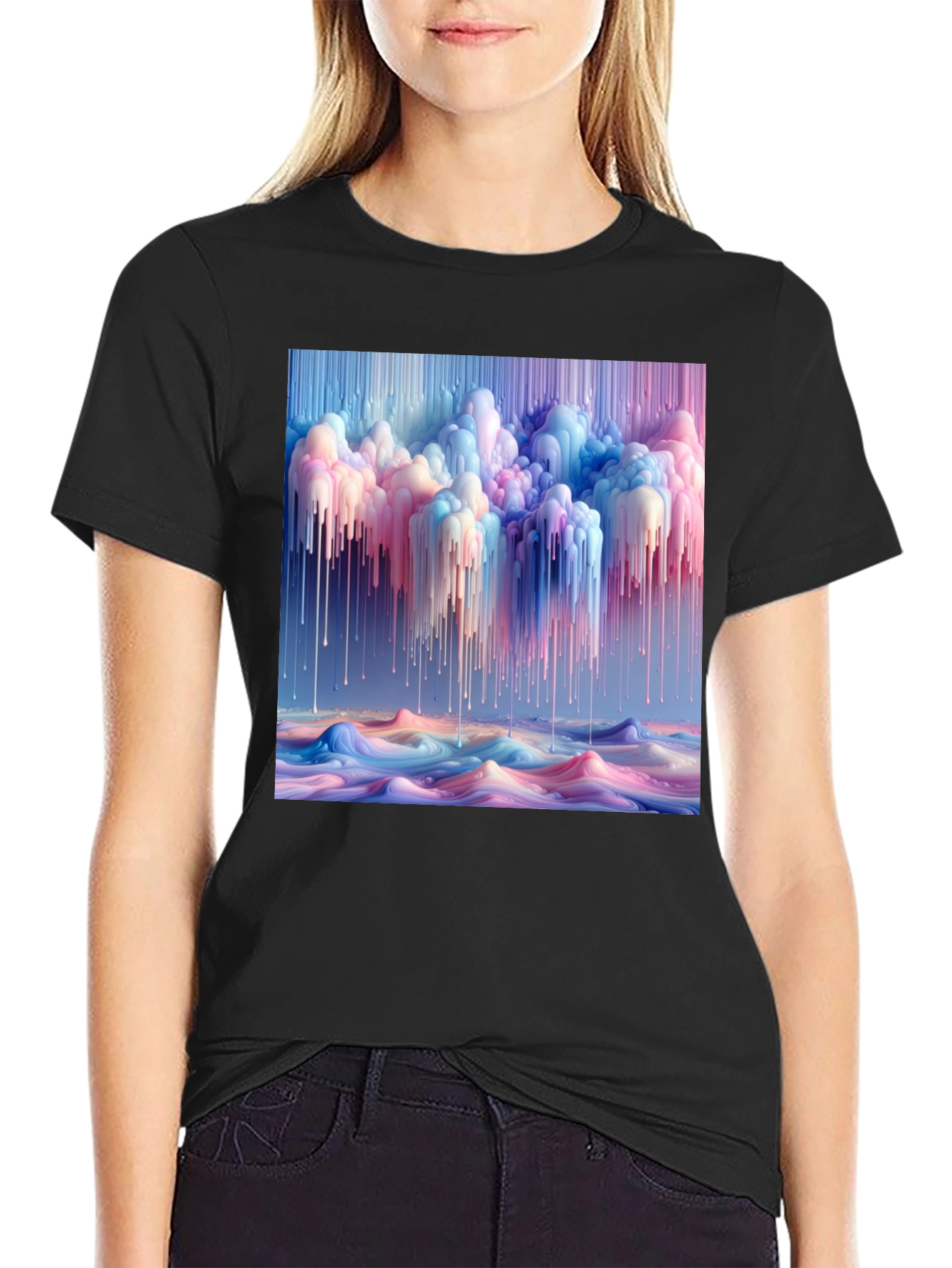 Abstract Dripping Paint T-Shirt