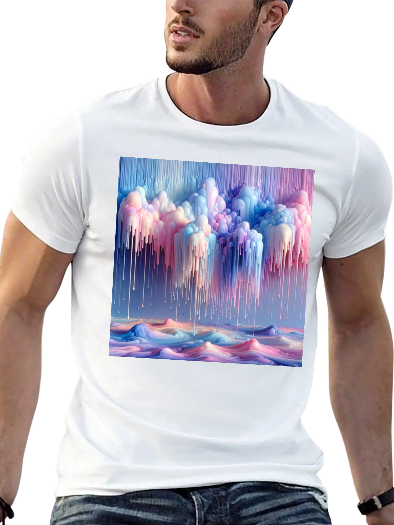 Abstract Dripping Paint T-Shirt