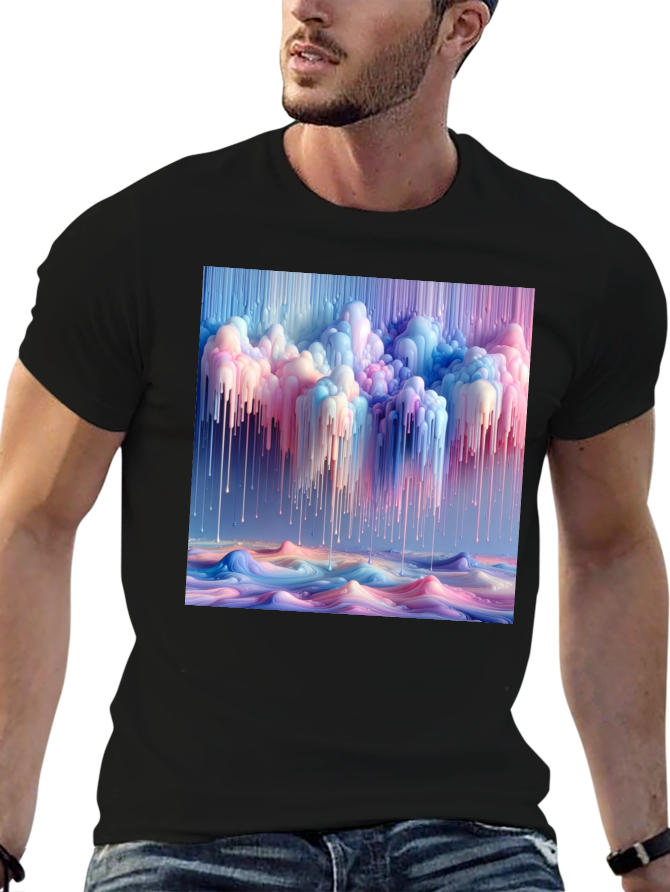 Abstract Dripping Paint T-Shirt