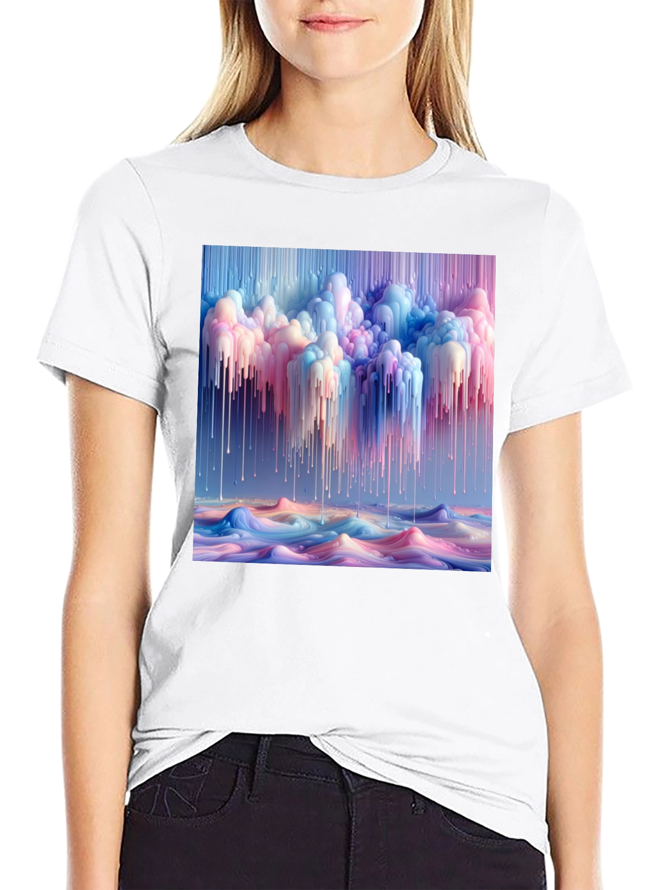 Abstract Dripping Paint T-Shirt