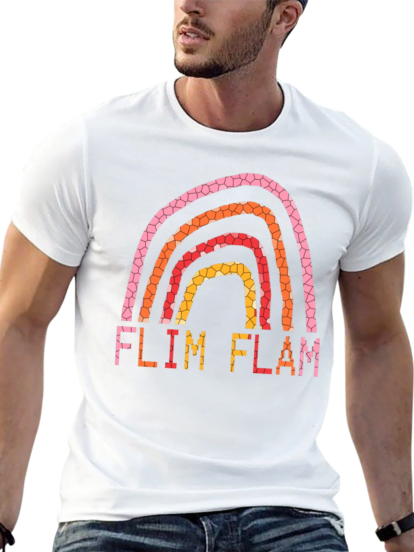 Flim Flam Rainbow Graphic T-Shirt