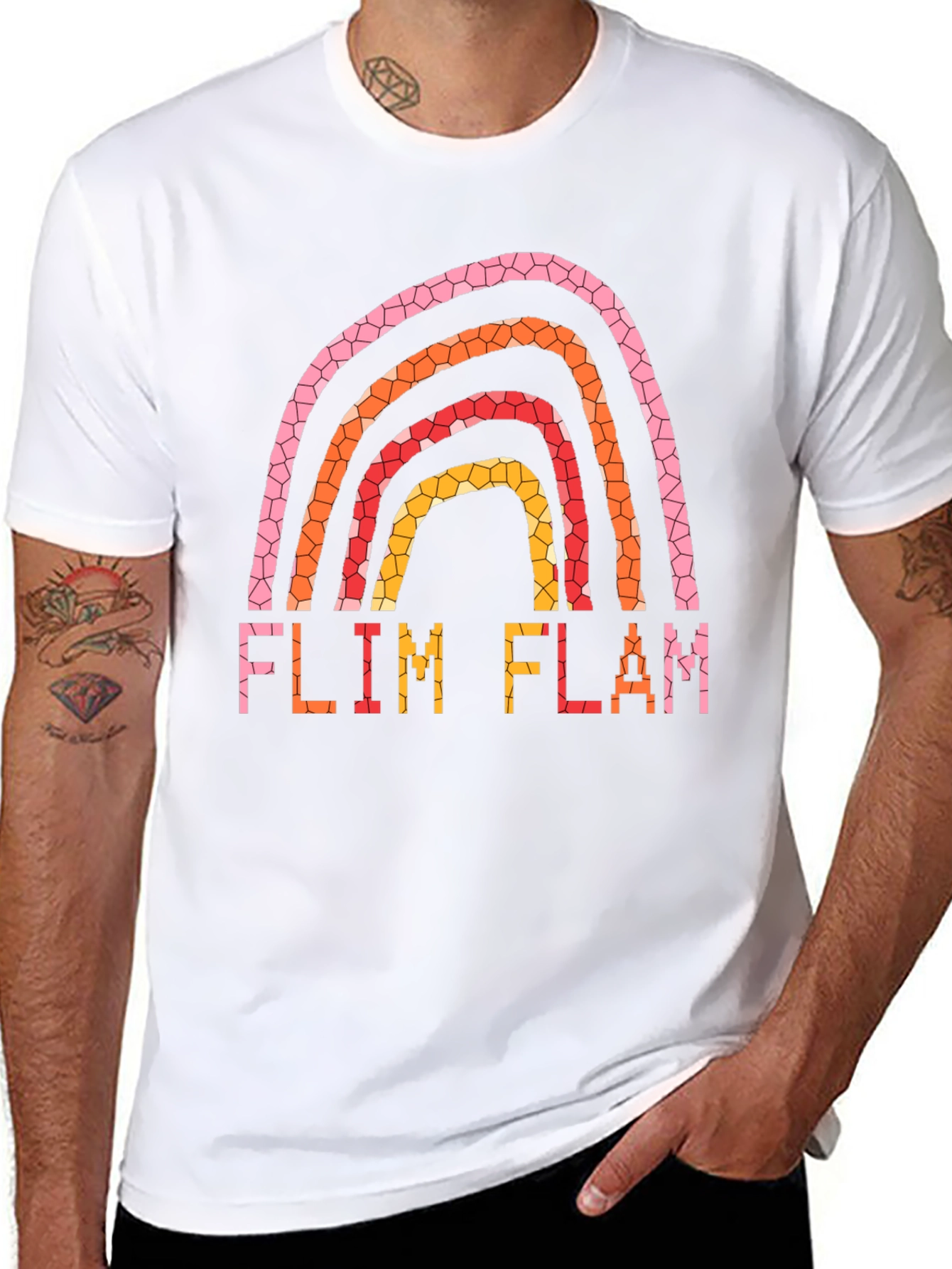 Flim Flam Rainbow Graphic T-Shirt