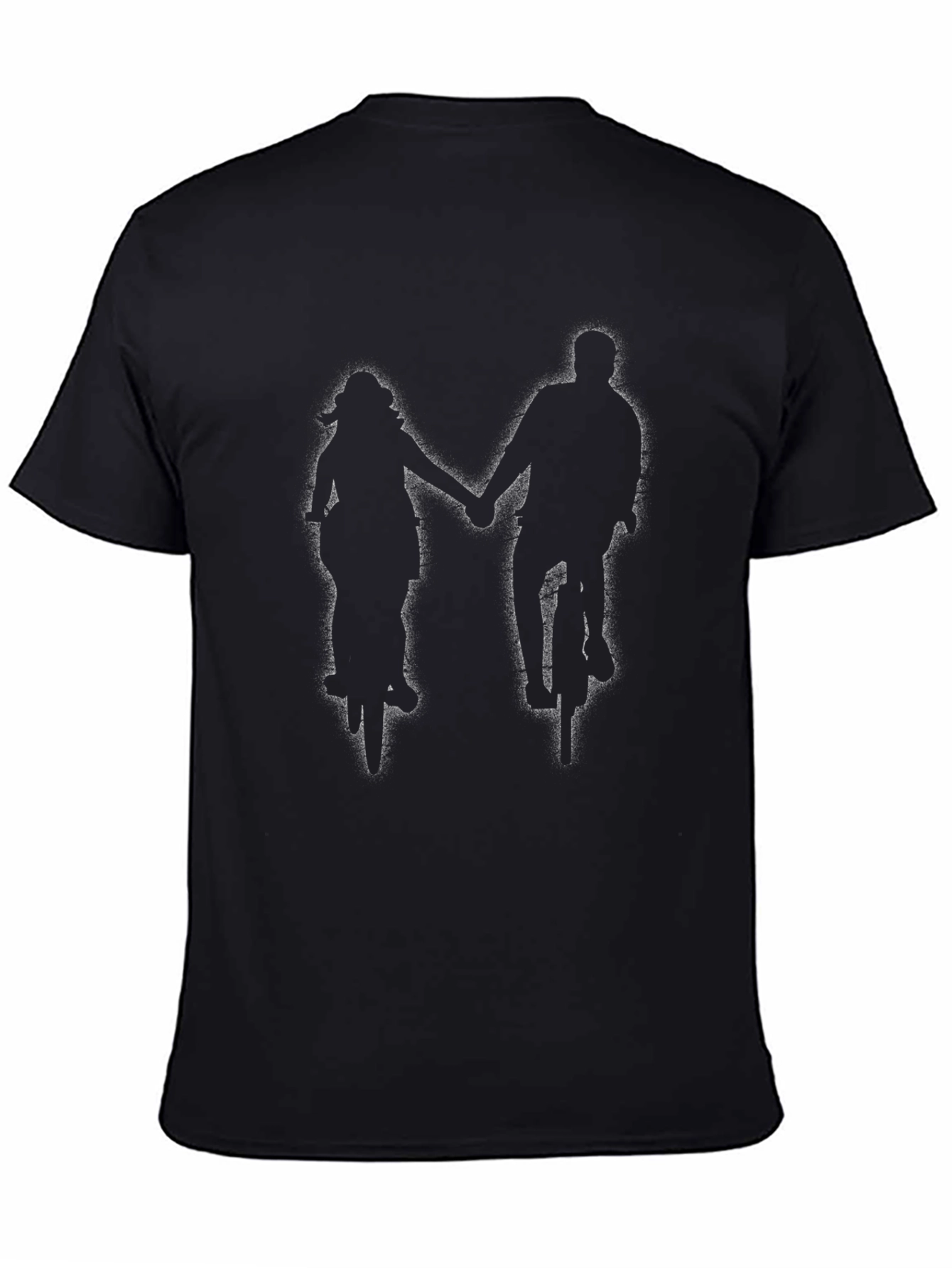 Couple Riding Bikes Silhouette T-Shirt