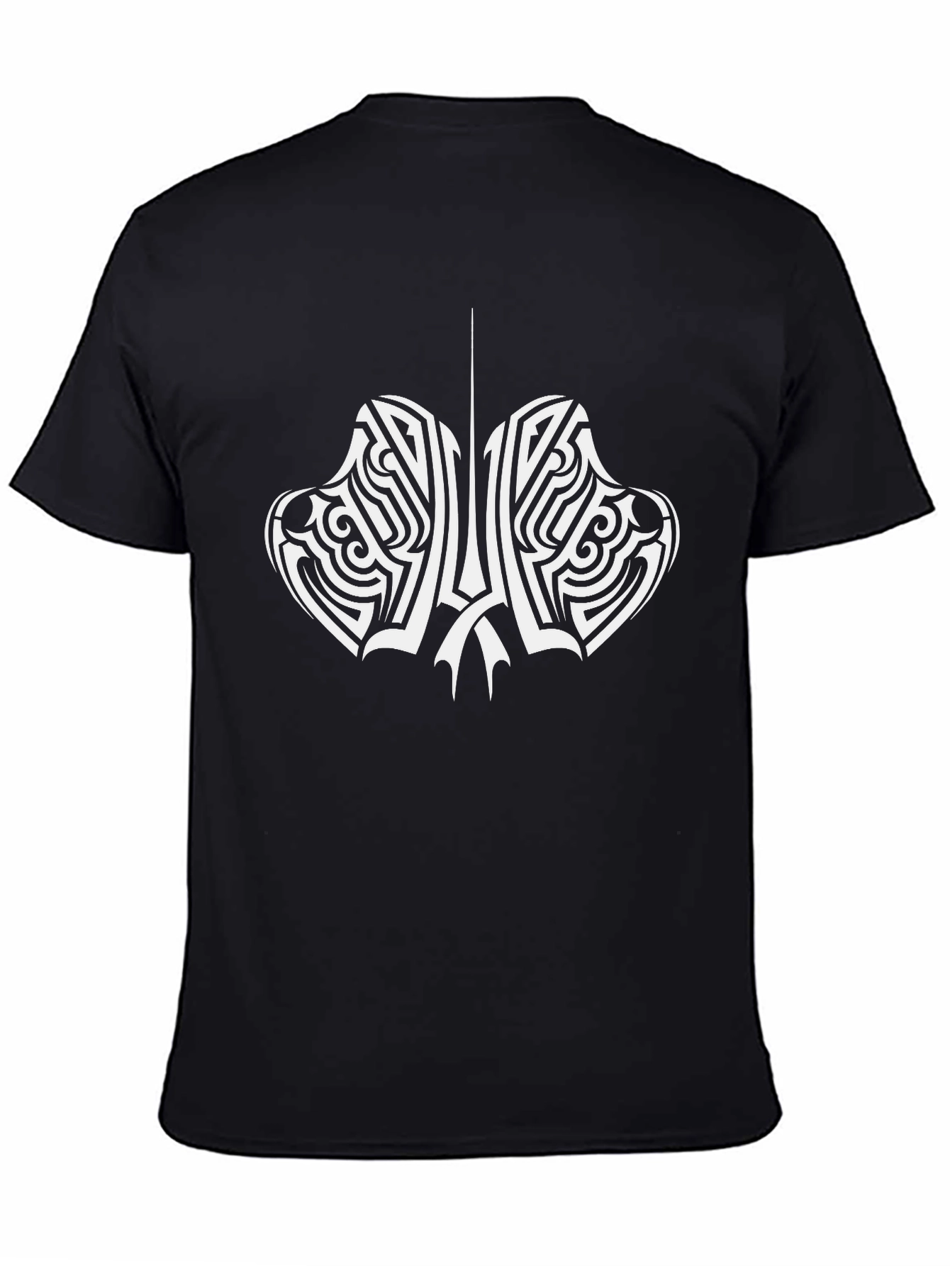 Tribal Design Black T-Shirt