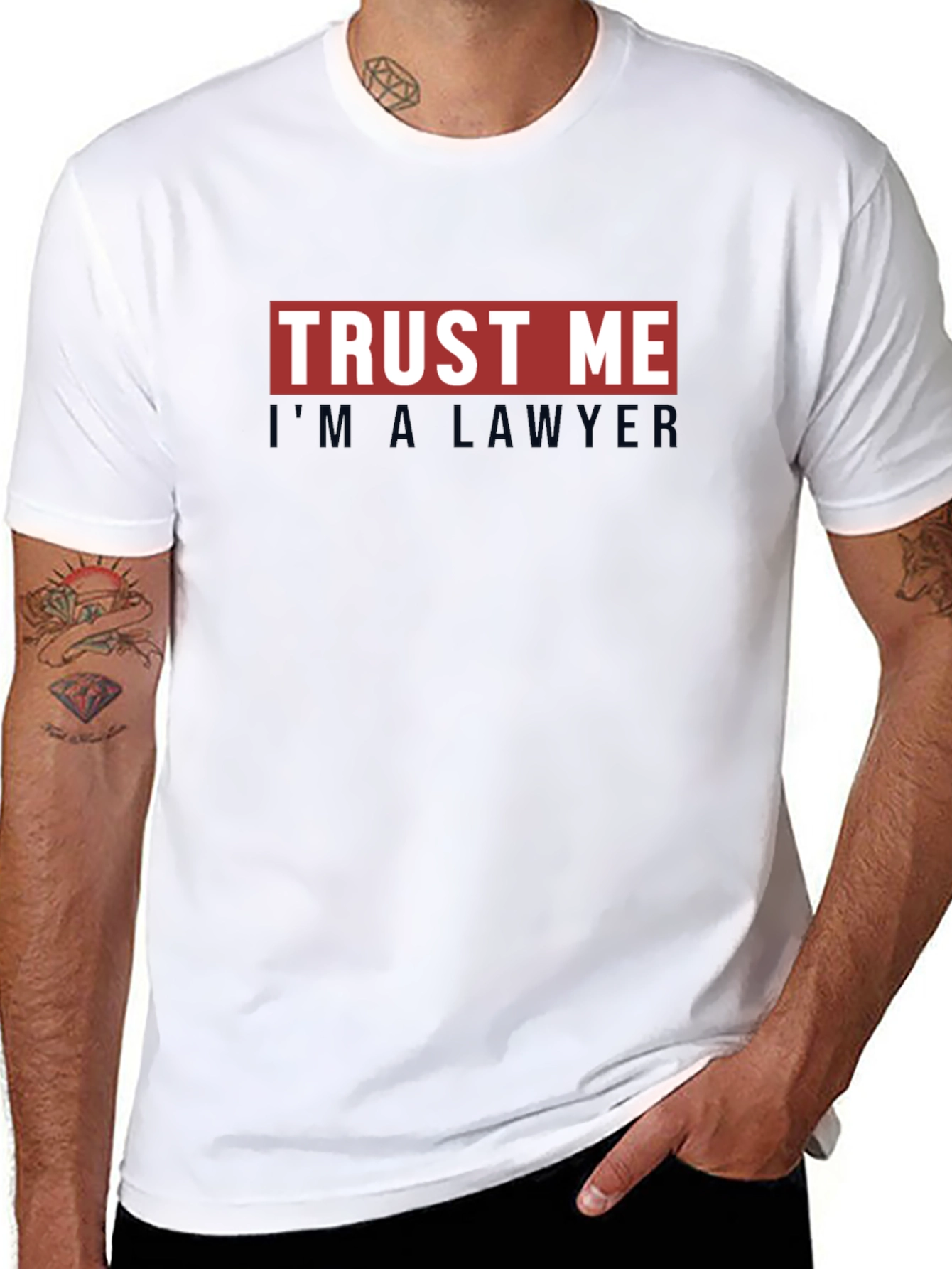 Trust Me Im A Lawyer Black T-Shirt