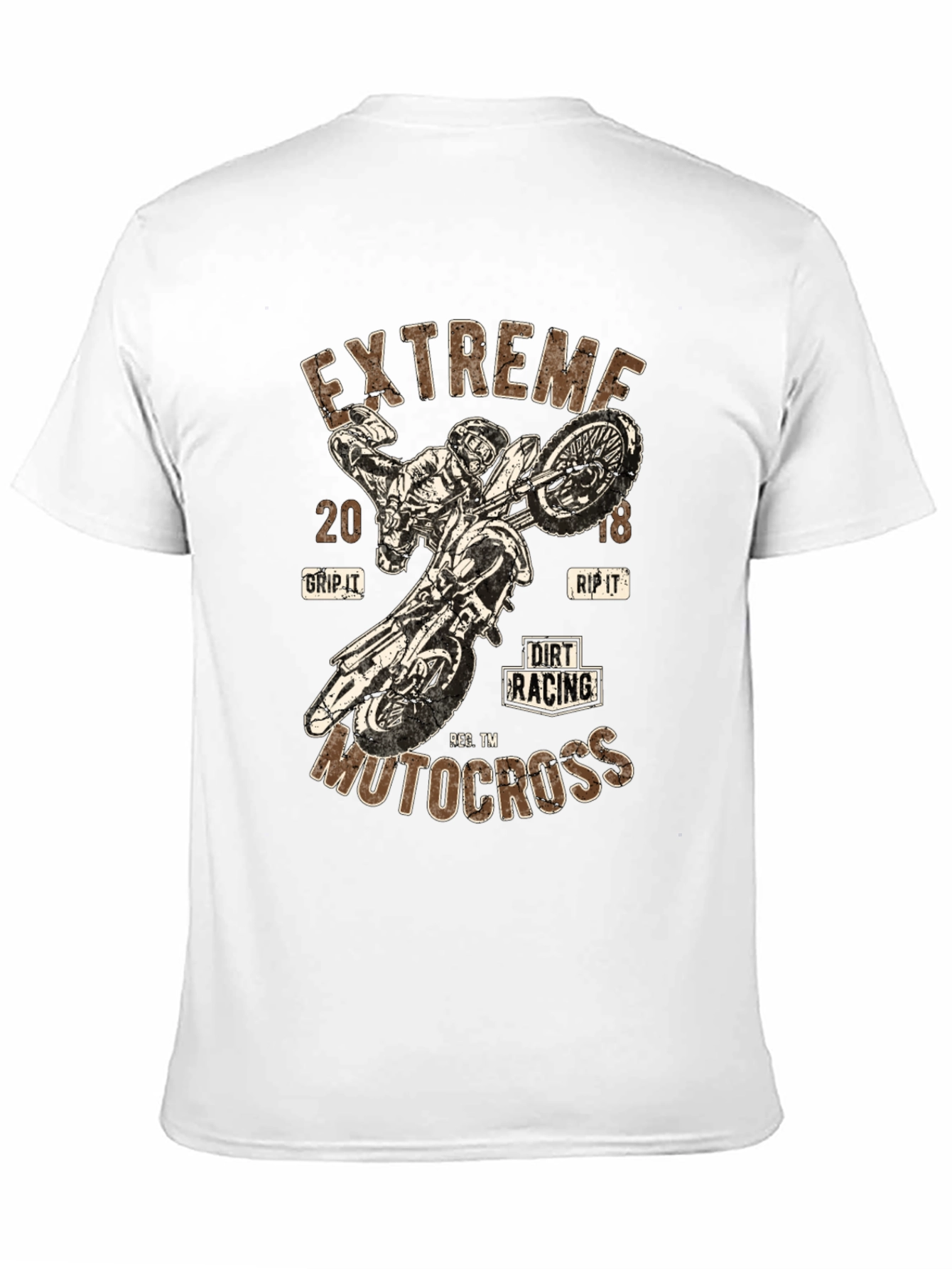 Extreme Motocross Graphic Tee - Dirt Racing Design