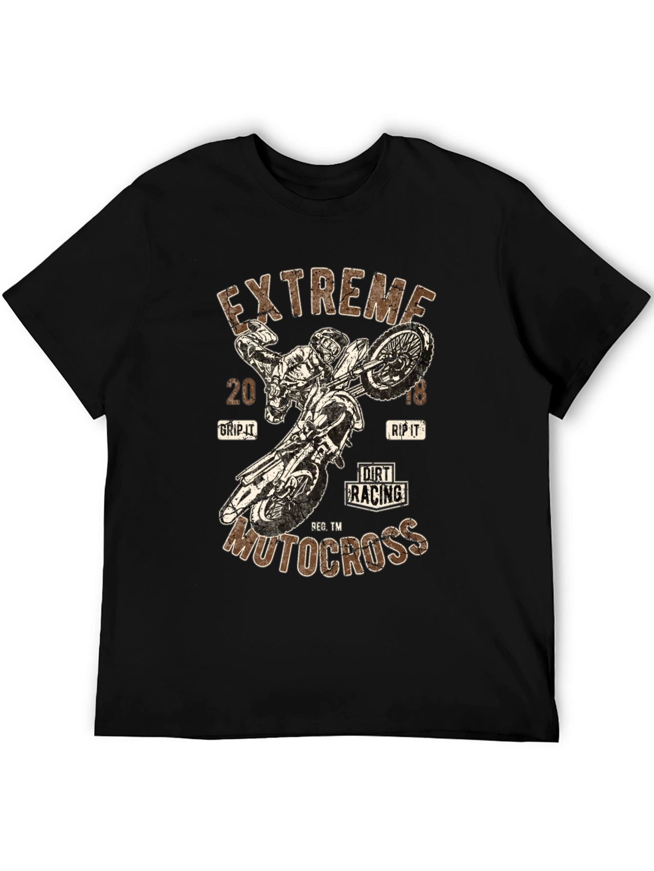 Extreme Motocross Graphic Tee - Dirt Racing Design