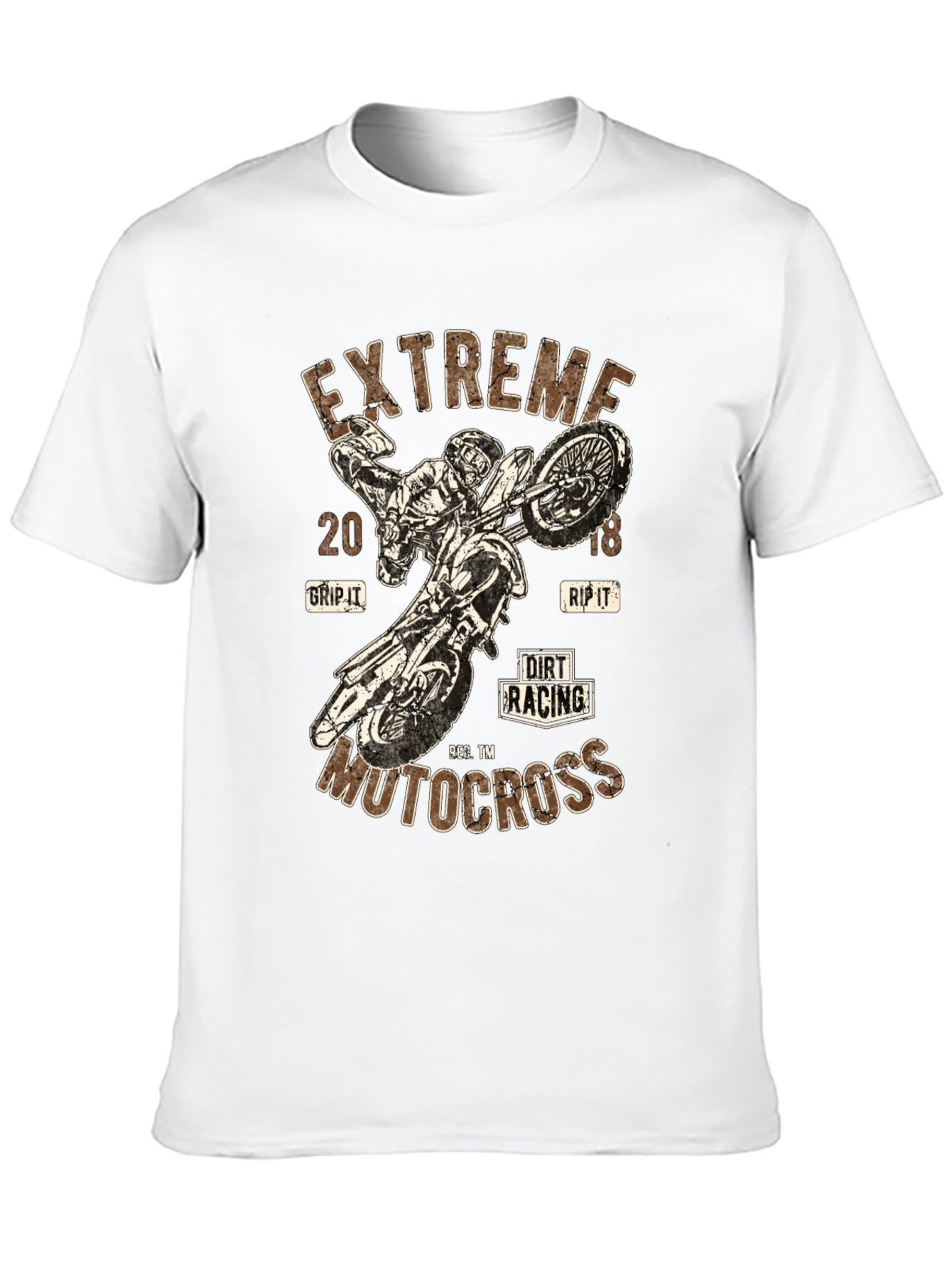 Extreme Motocross Graphic Tee - Dirt Racing Design