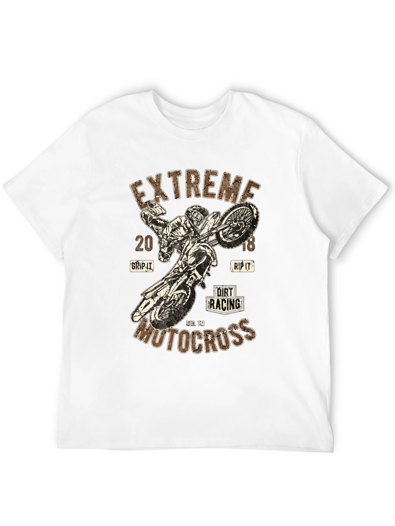 Extreme Motocross Graphic Tee - Dirt Racing Design