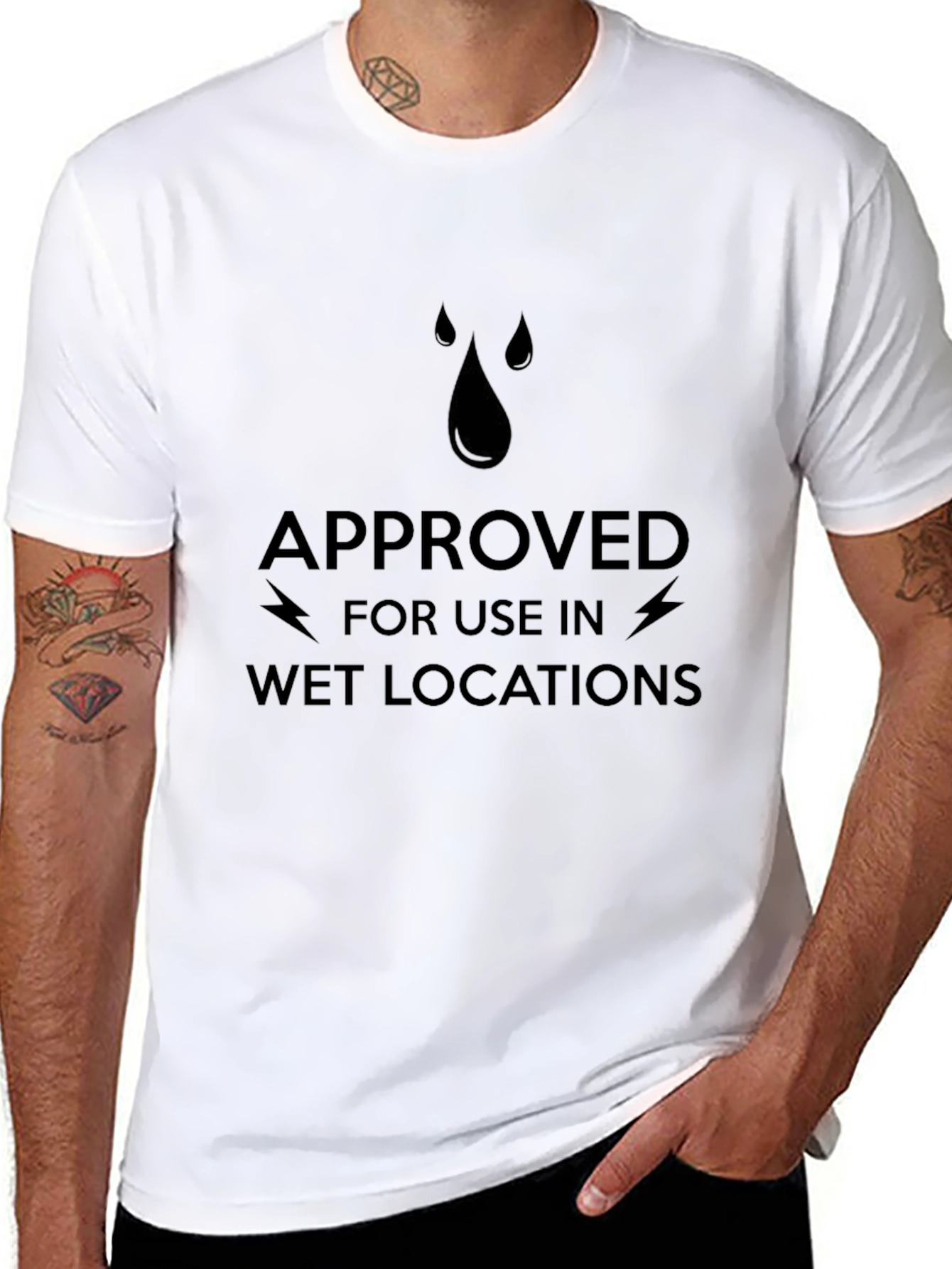 Approved for Wet Locations T-Shirt - Black