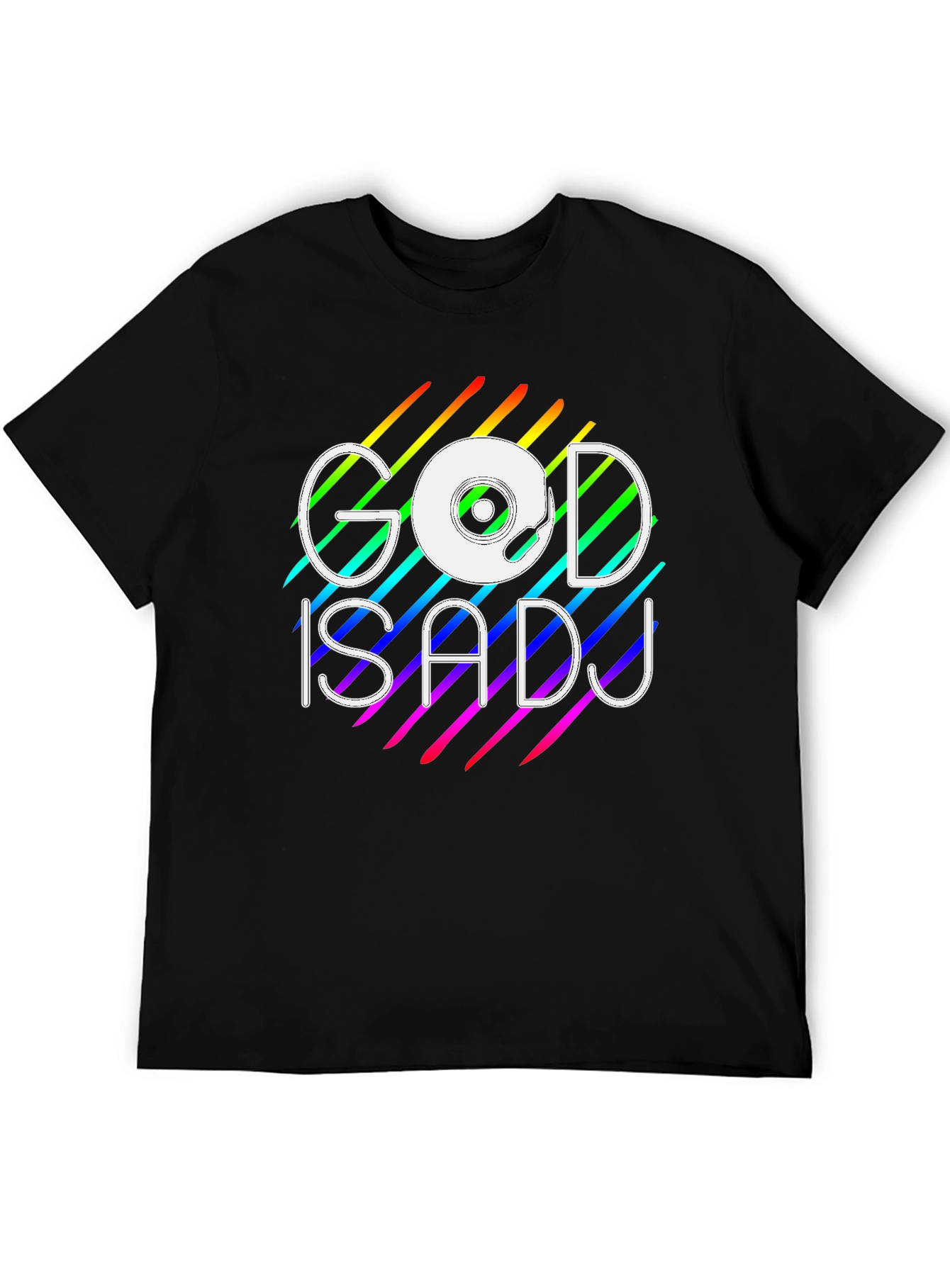 God is a DJ Rainbow Graphic Tee