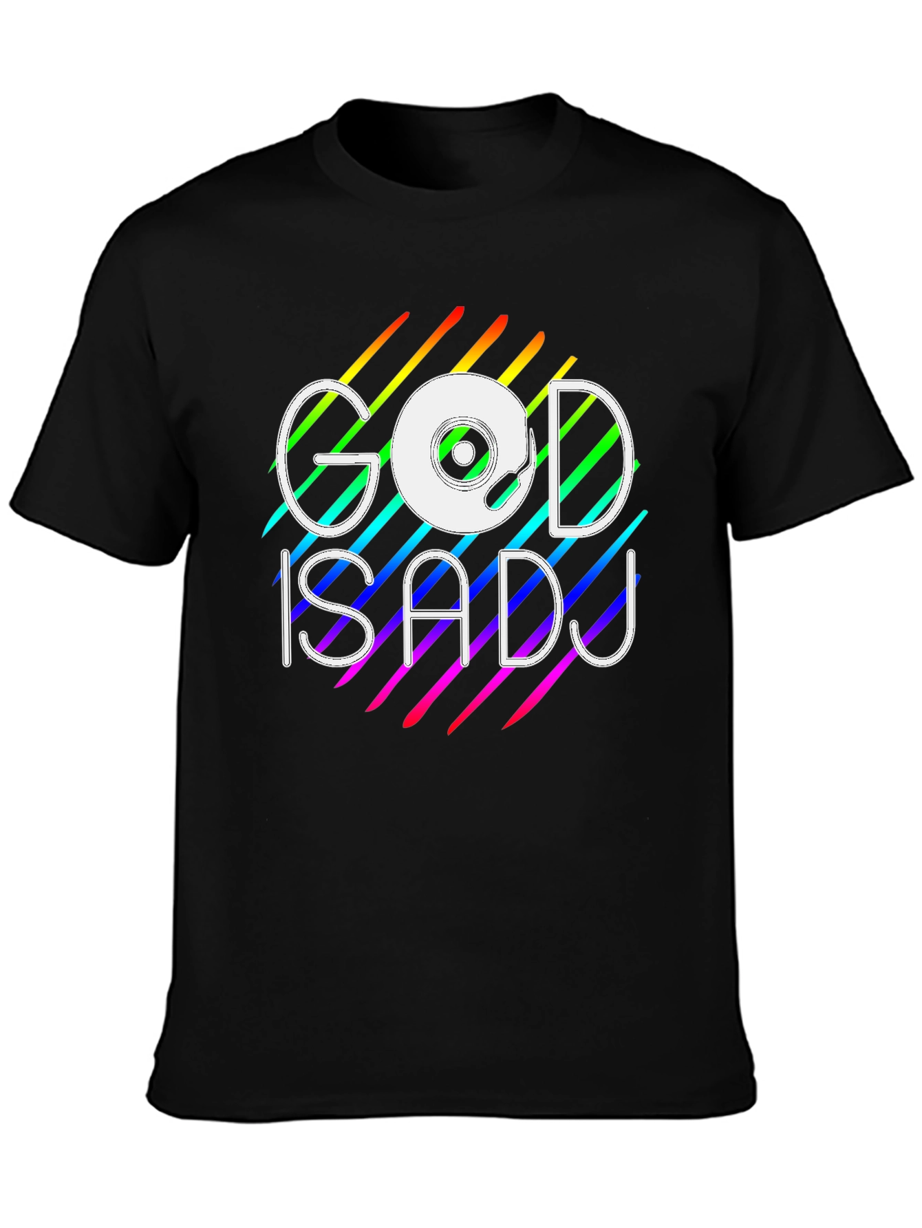 God is a DJ Rainbow Graphic Tee
