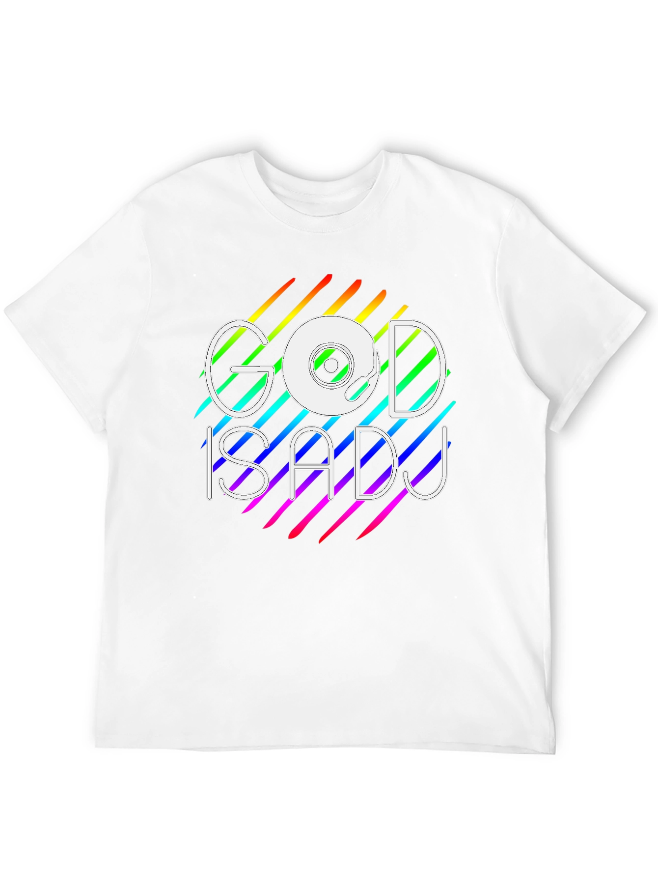 God is a DJ Rainbow Graphic Tee