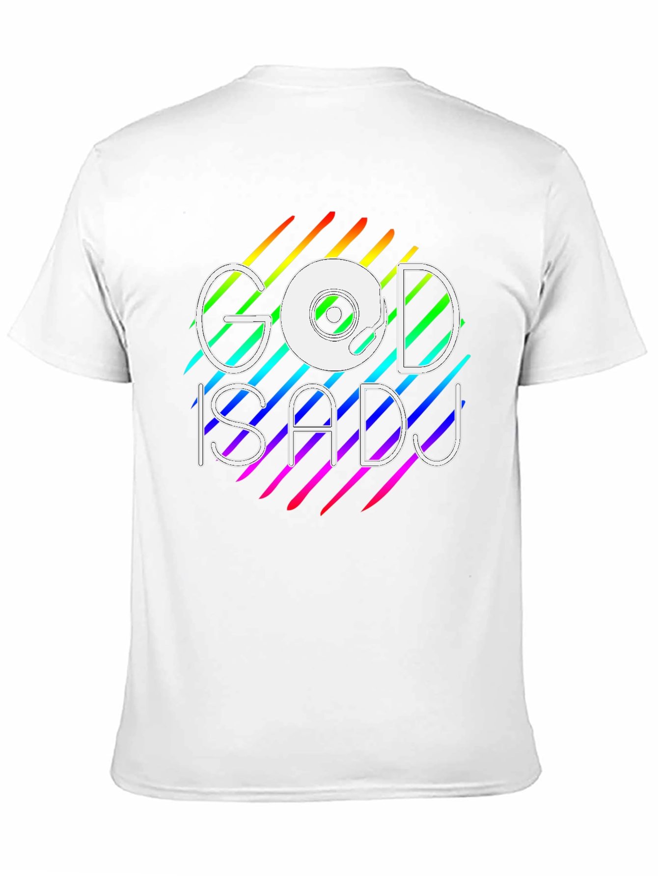 God is a DJ Rainbow Graphic Tee