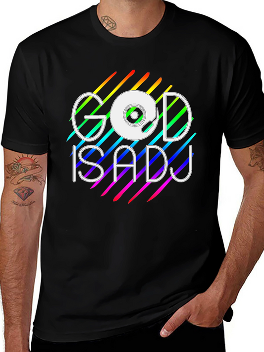 God is a DJ Rainbow Graphic Tee