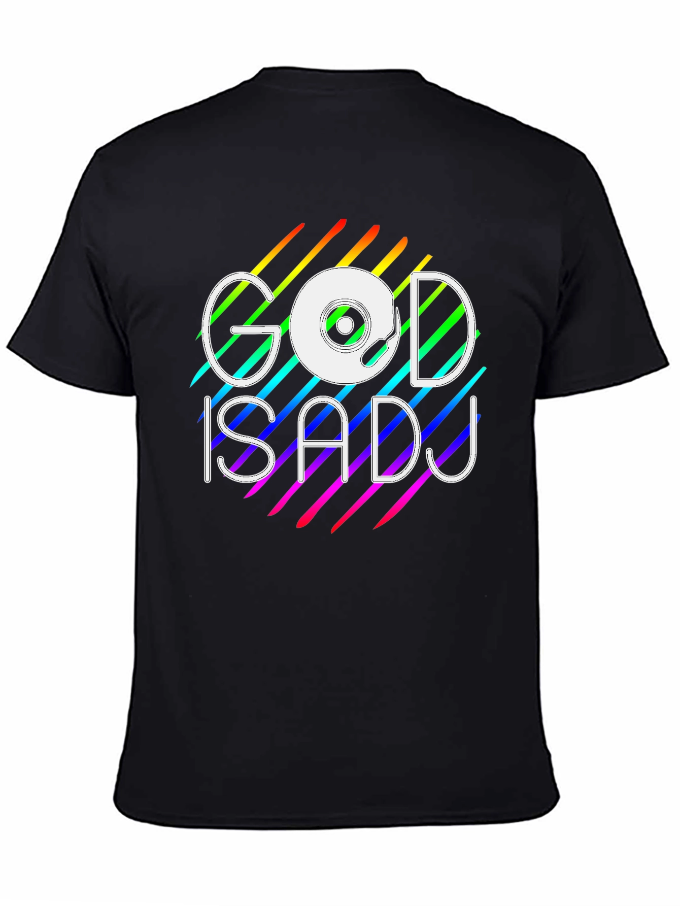 God is a DJ Rainbow Graphic Tee