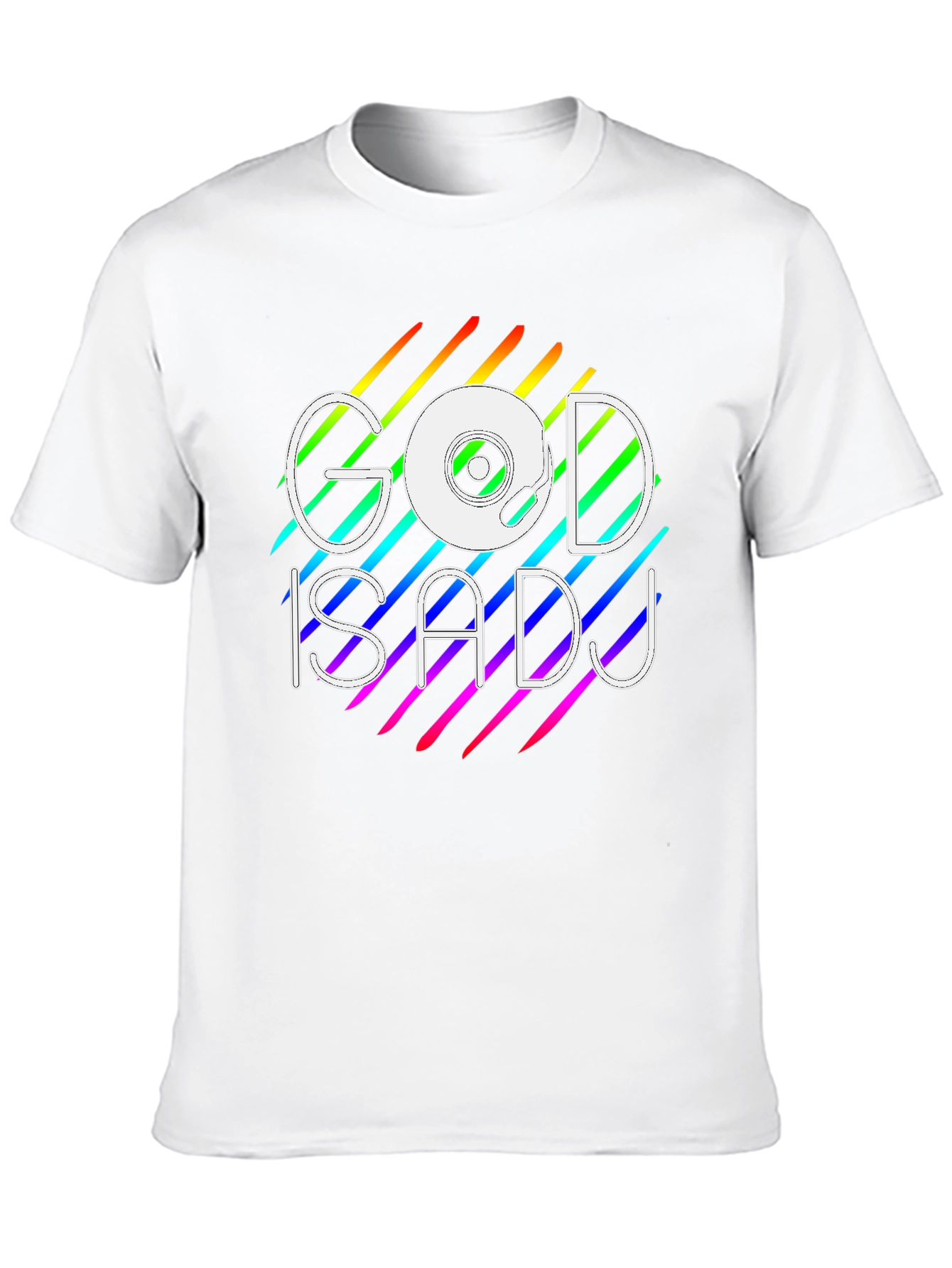 God is a DJ Rainbow Graphic Tee