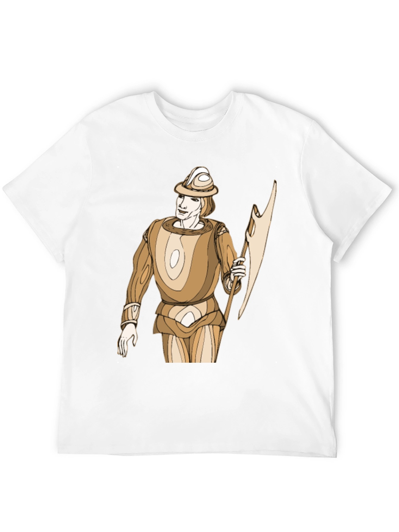 Medieval Knight Graphic T-Shirt - Black