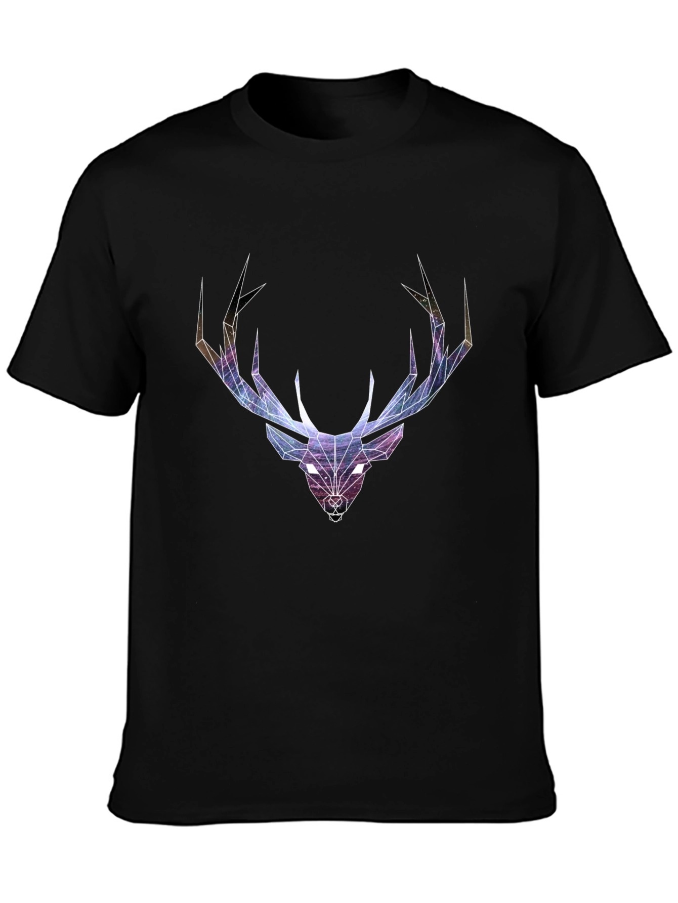 Geometric Deer Head Graphic T-Shirt