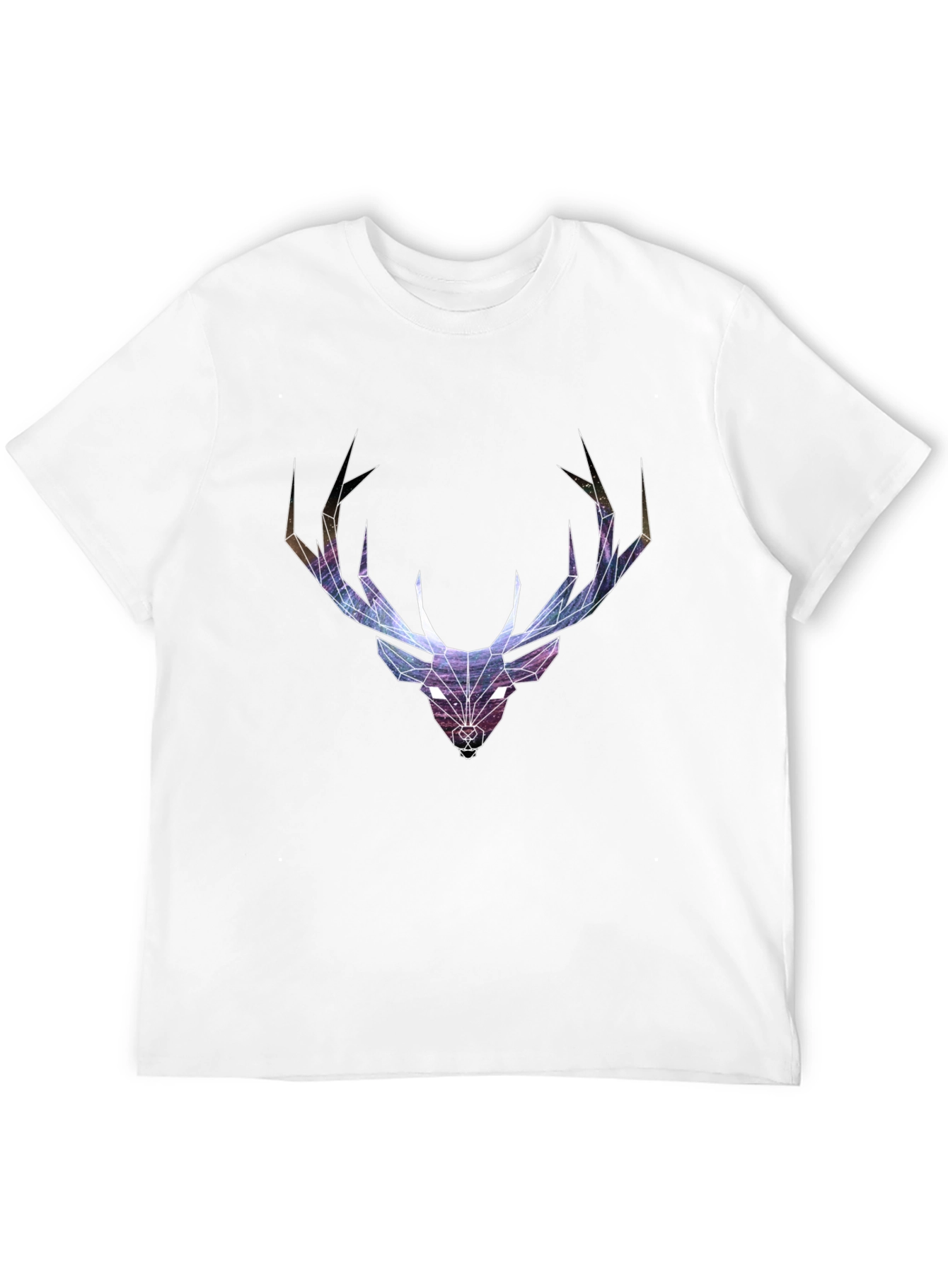 Geometric Deer Head Graphic T-Shirt