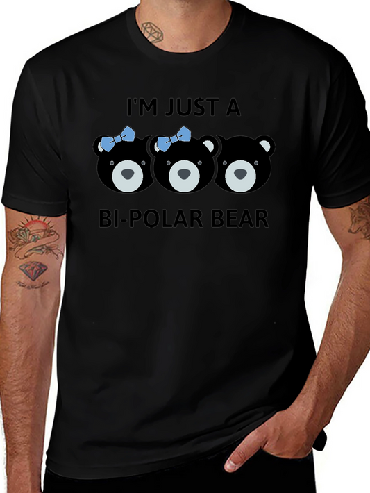 Bipolar Bear Graphic Tee - Unique Humor T-Shirt