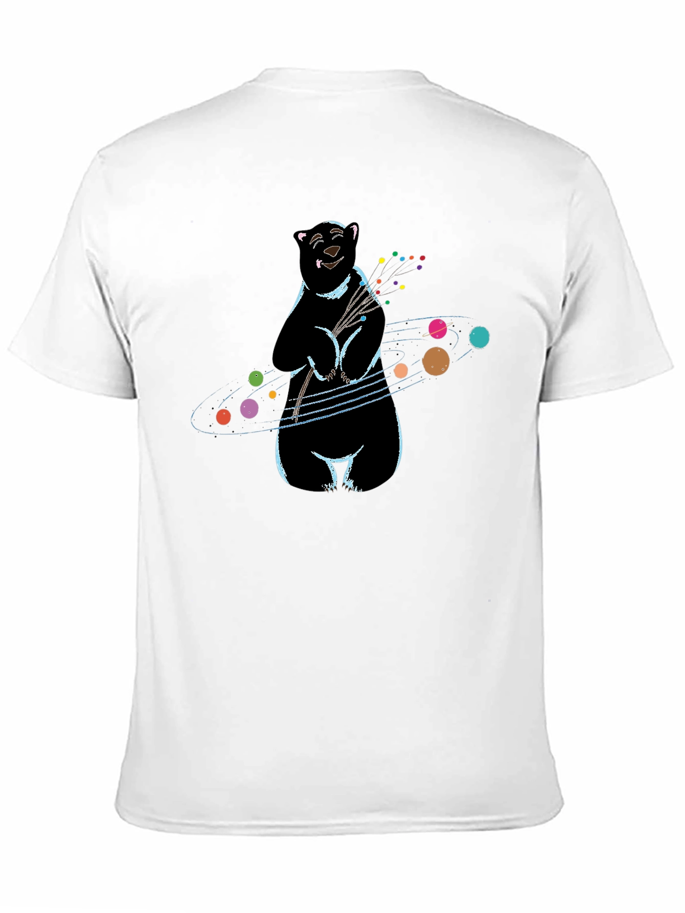 Cosmic Bear T-Shirt - Black Graphic Tee