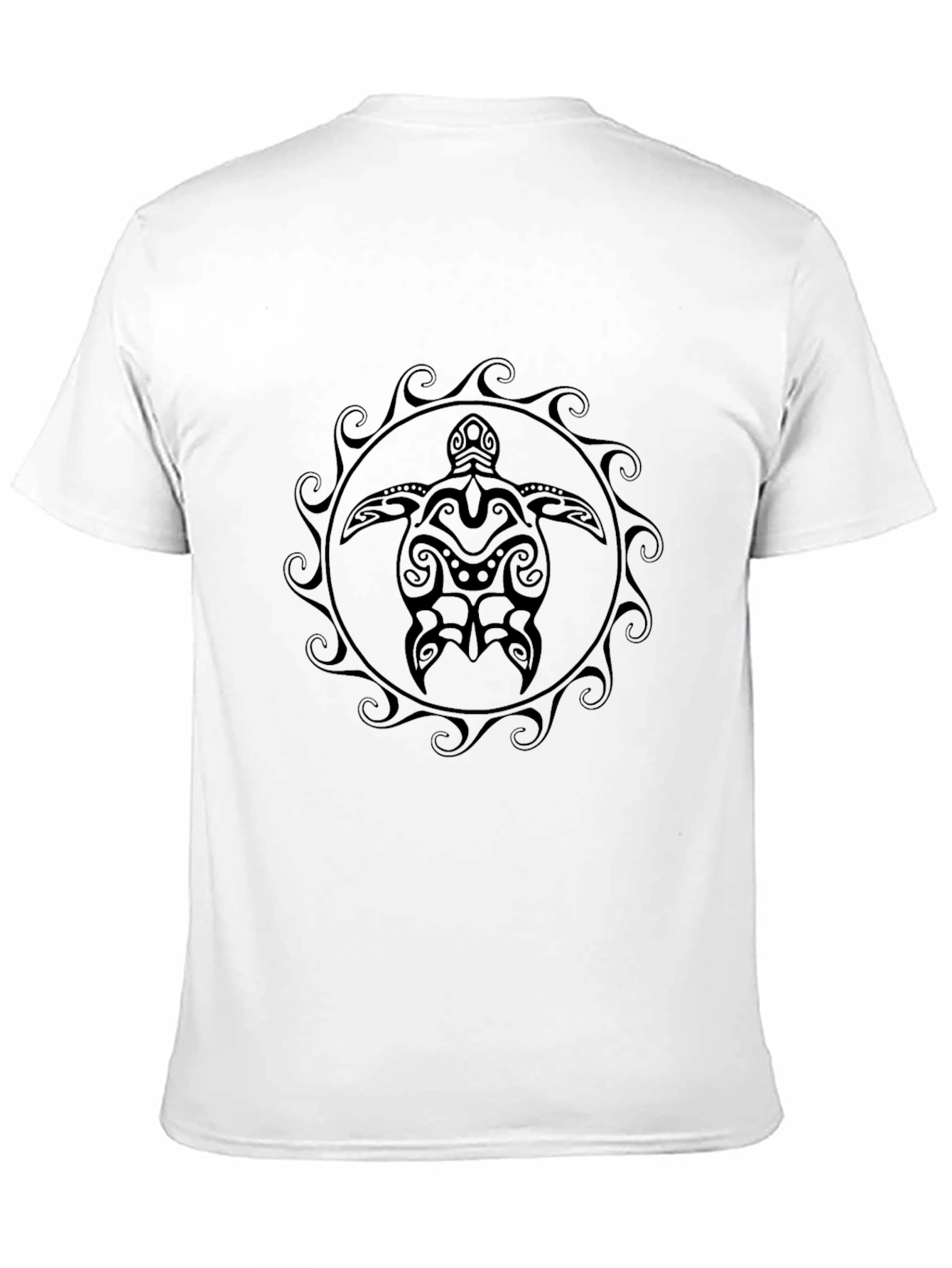 Tribal Turtle Graphic Tee - Black