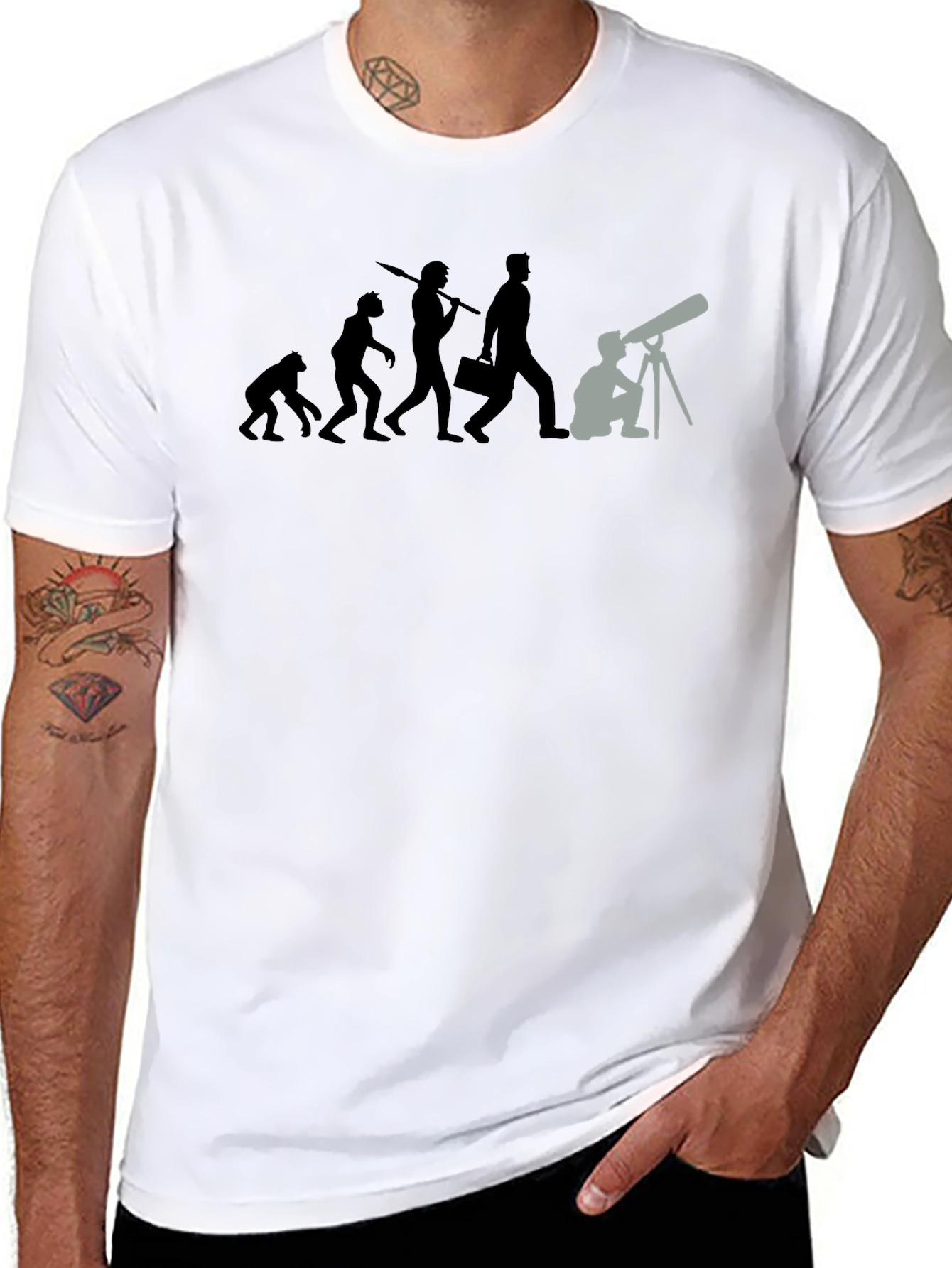 Evolution of Astronomy T-Shirt - Black