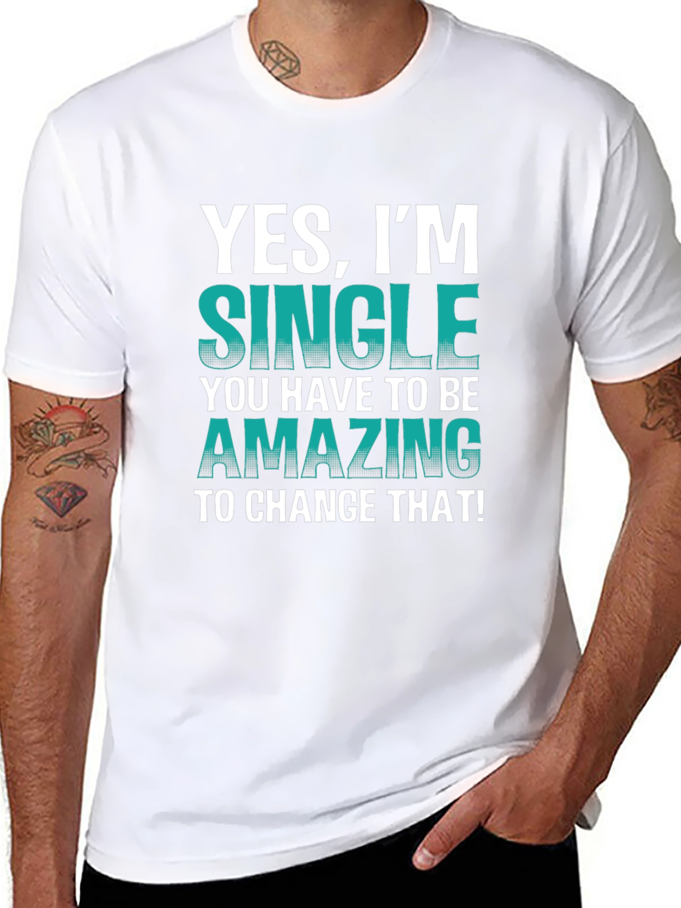 Yes Im Single T-Shirt - Humorous Statement Tee