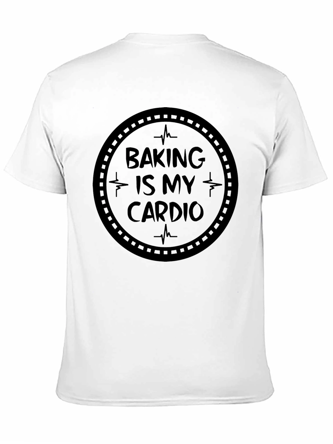 Baking Is My Cardio Black T-Shirt