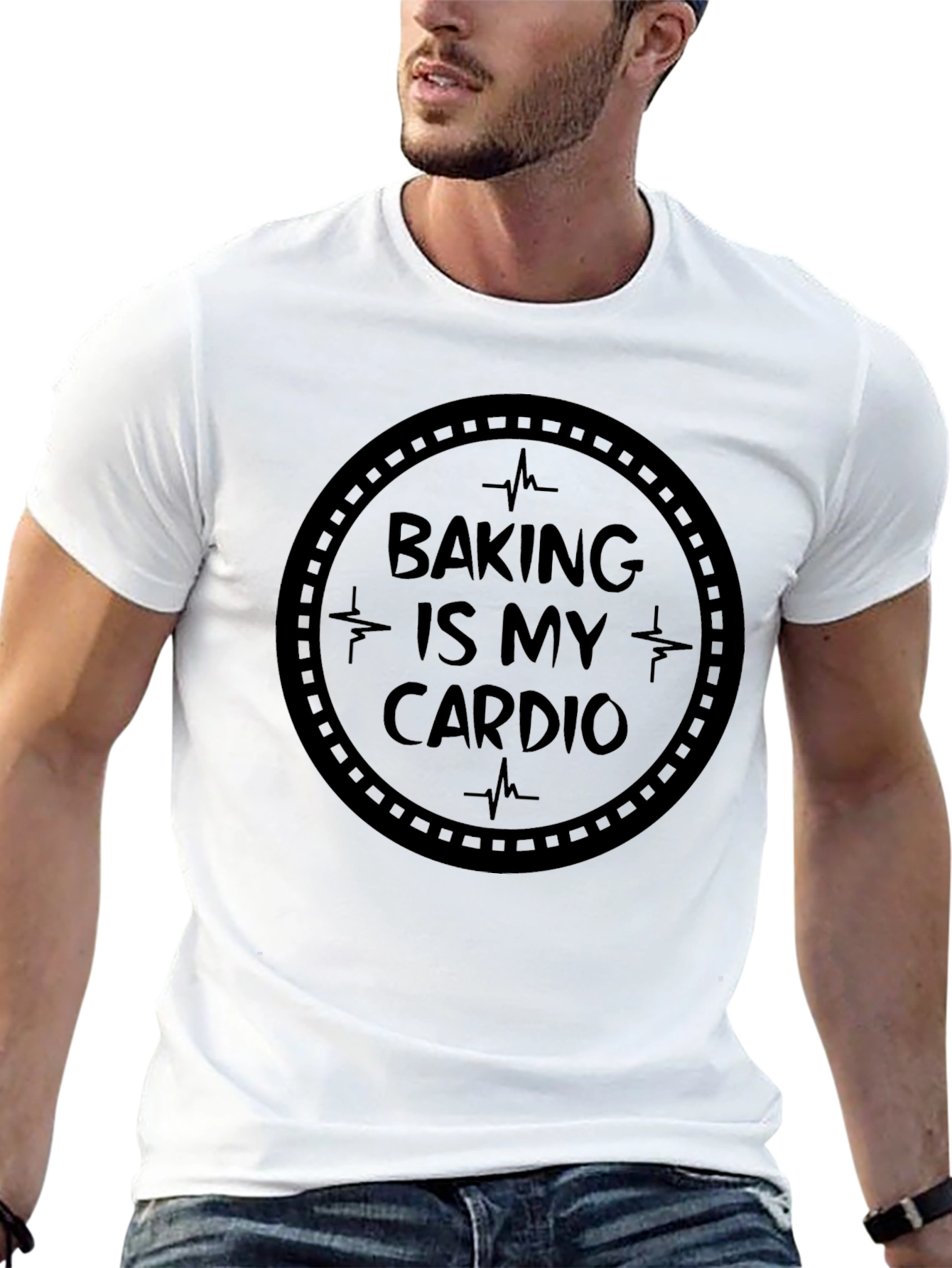 Baking Is My Cardio Black T-Shirt