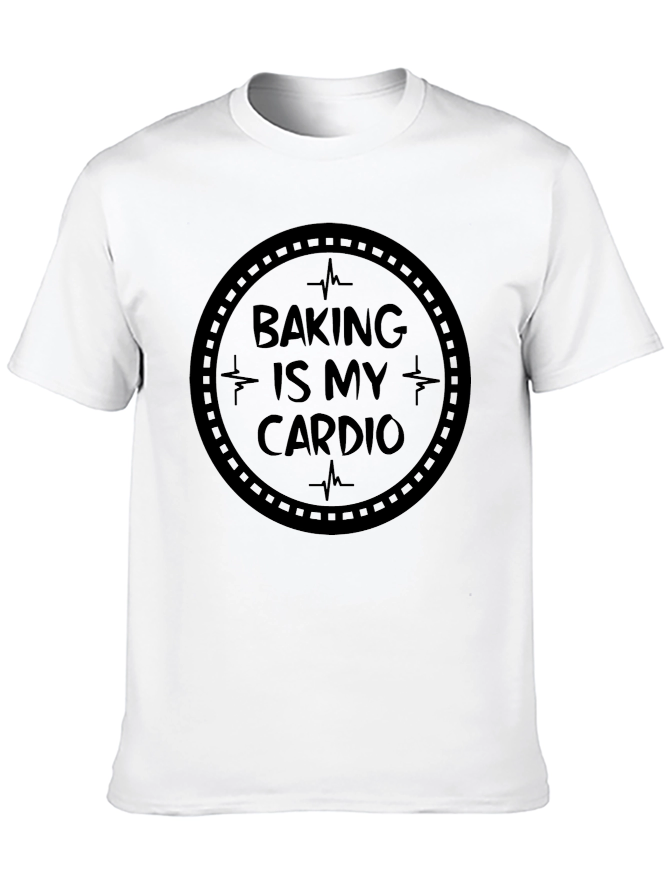 Baking Is My Cardio Black T-Shirt