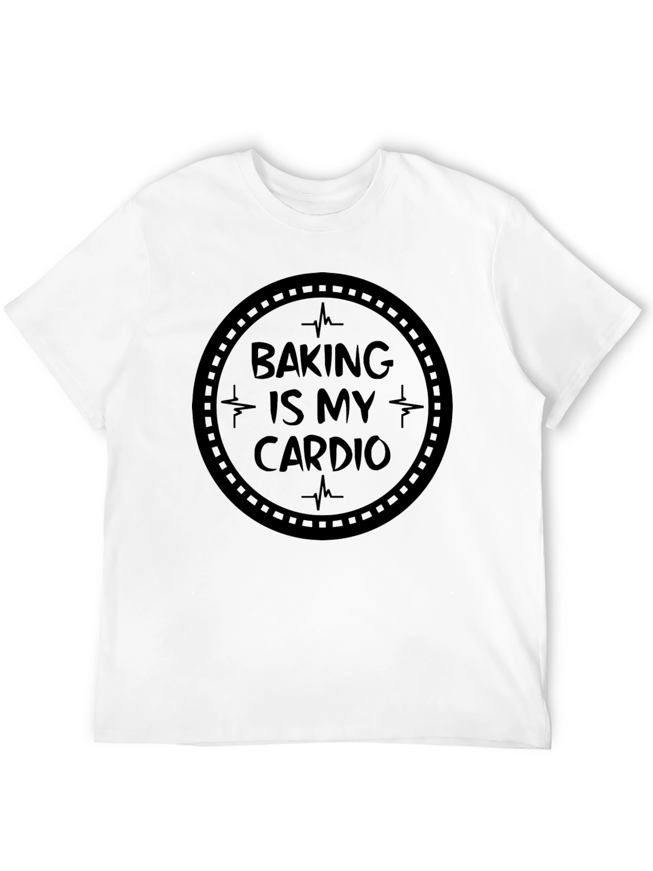 Baking Is My Cardio Black T-Shirt